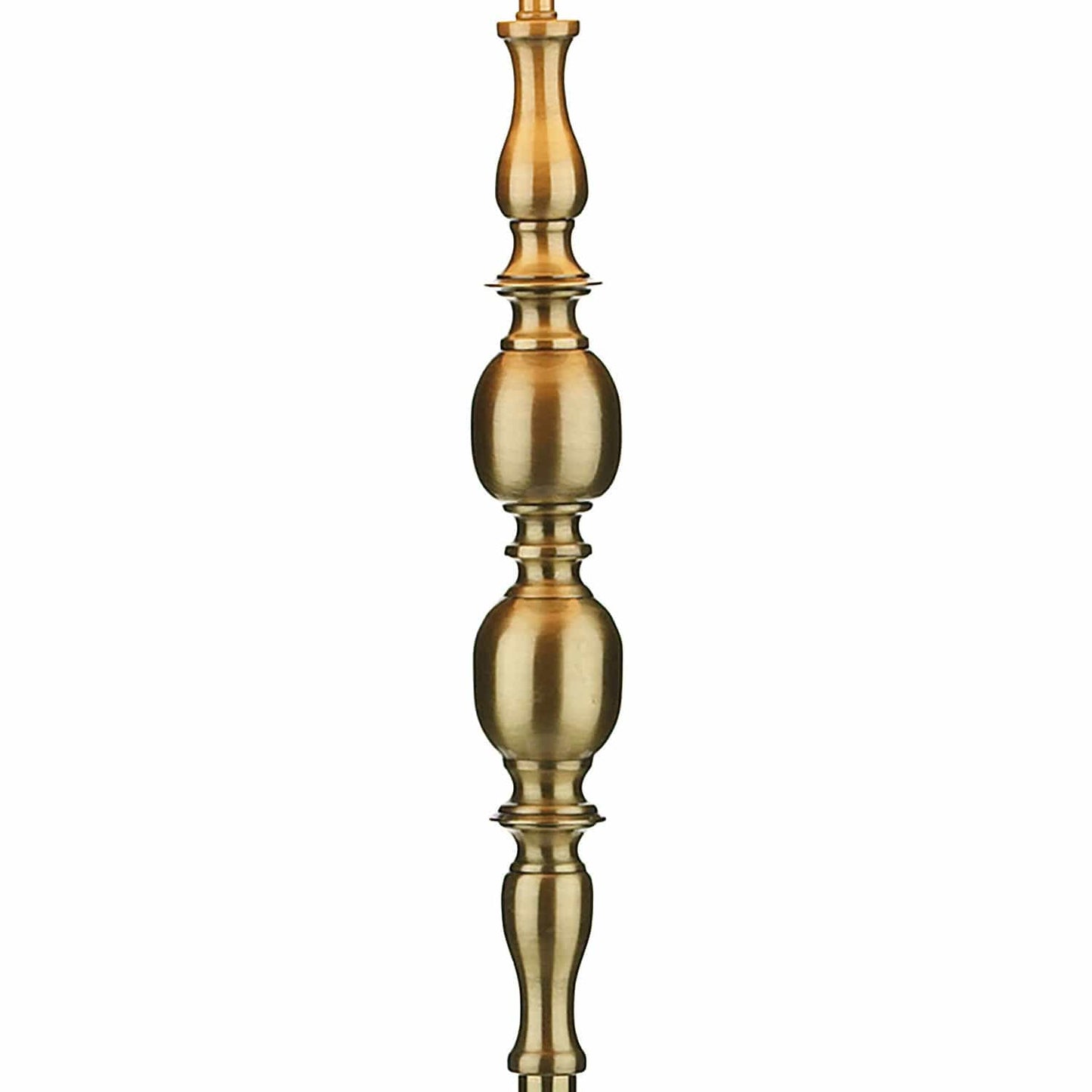 dar lighting Madrid Floor Lamp Antique Brass With Shade MAD4975