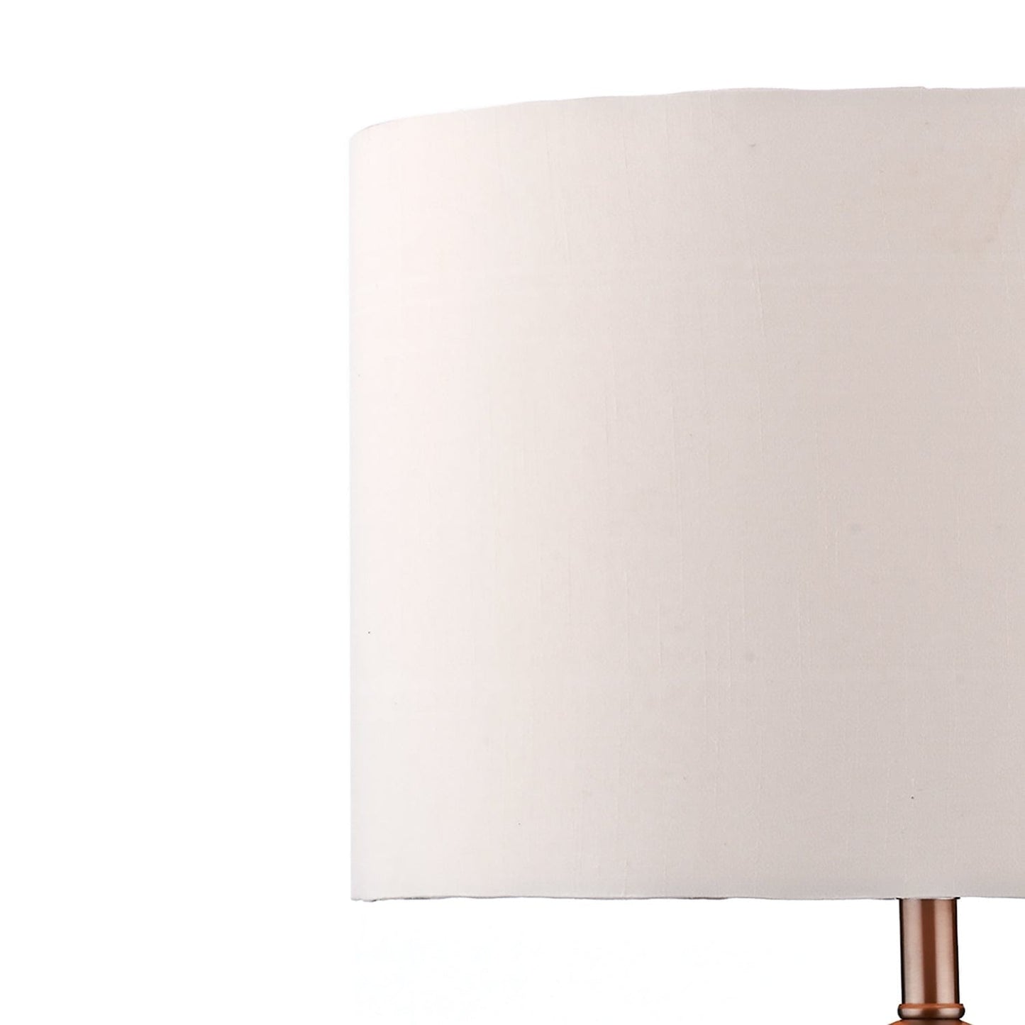 dar lighting Madrid Table Lamp Satin Chrome With Shade MAD4246