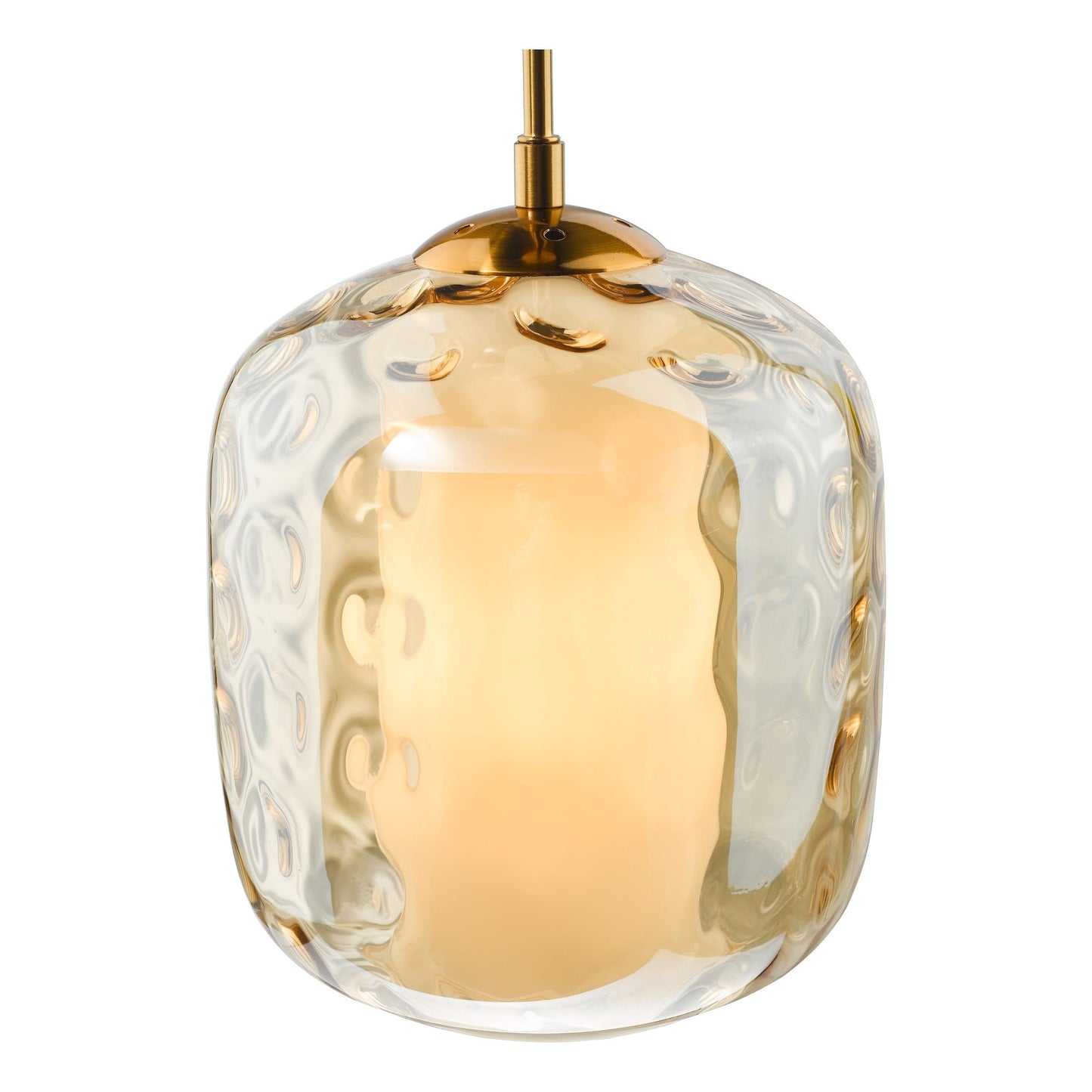 dar lighting Majella Pendant Aged Brass and Champagne Glass MAJ0145