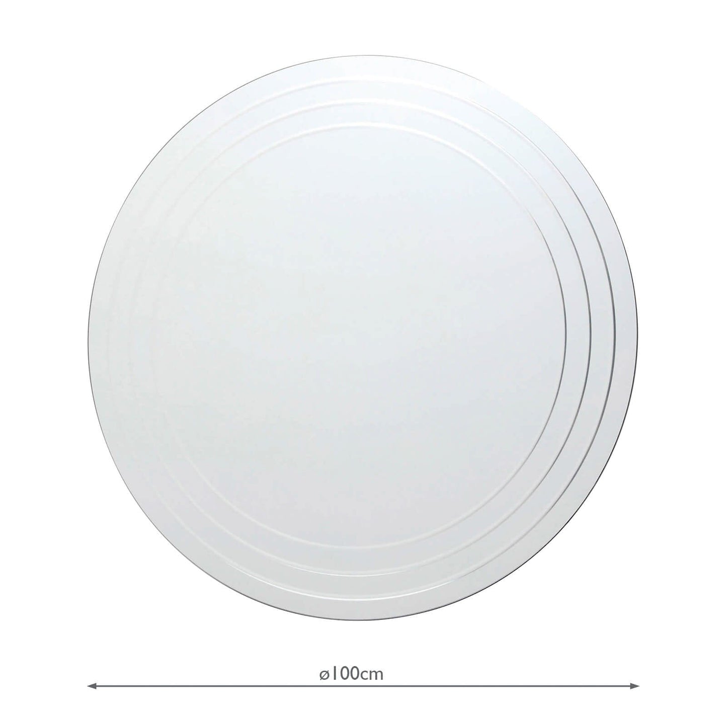 dar lighting Meora Round Bevelled Mirror 100cm 002MEO100
