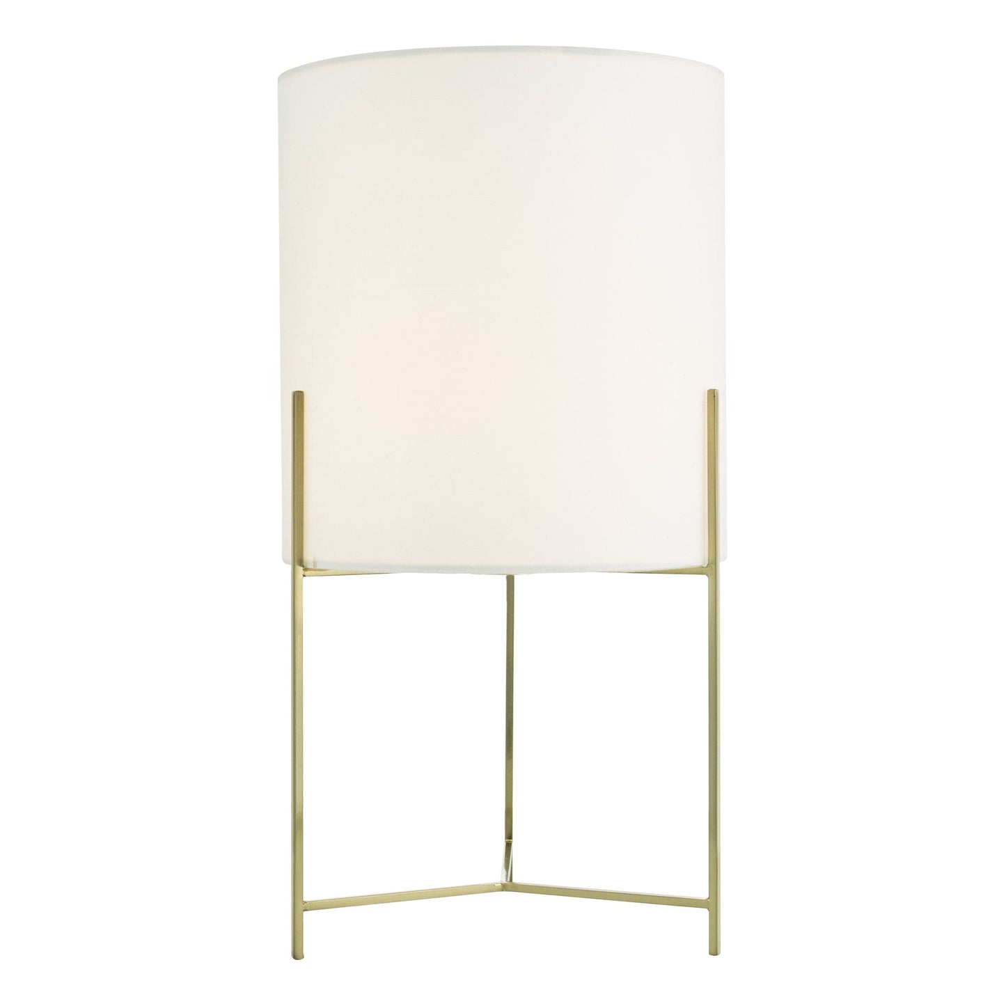 dar lighting Michaela Table Lamp Satin Gold With Shade MIC4135