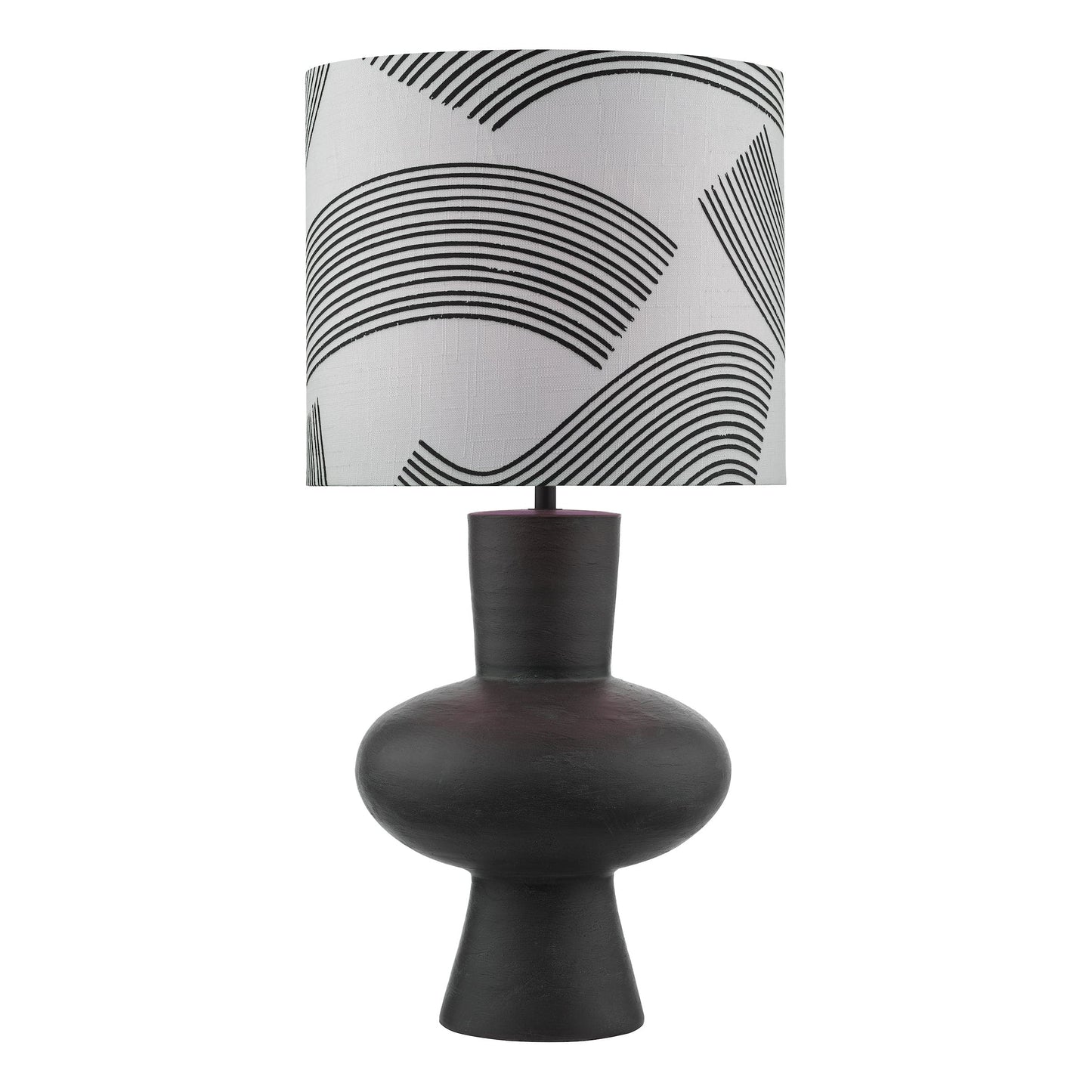 dar lighting Miho Table Lamp Black/Bronze With Shade MIH4222