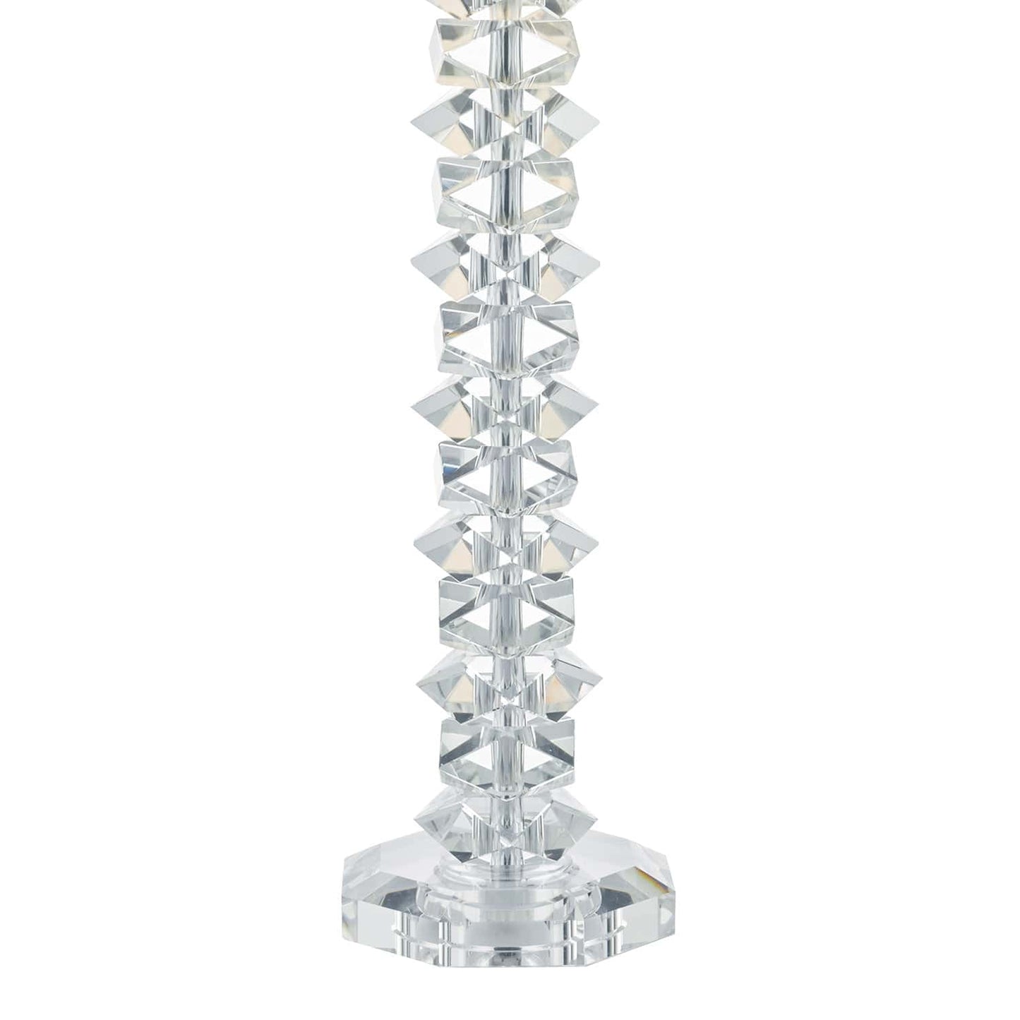 dar lighting Mina Table Lamp Polished Chrome & Crystal With Shade MIN4208