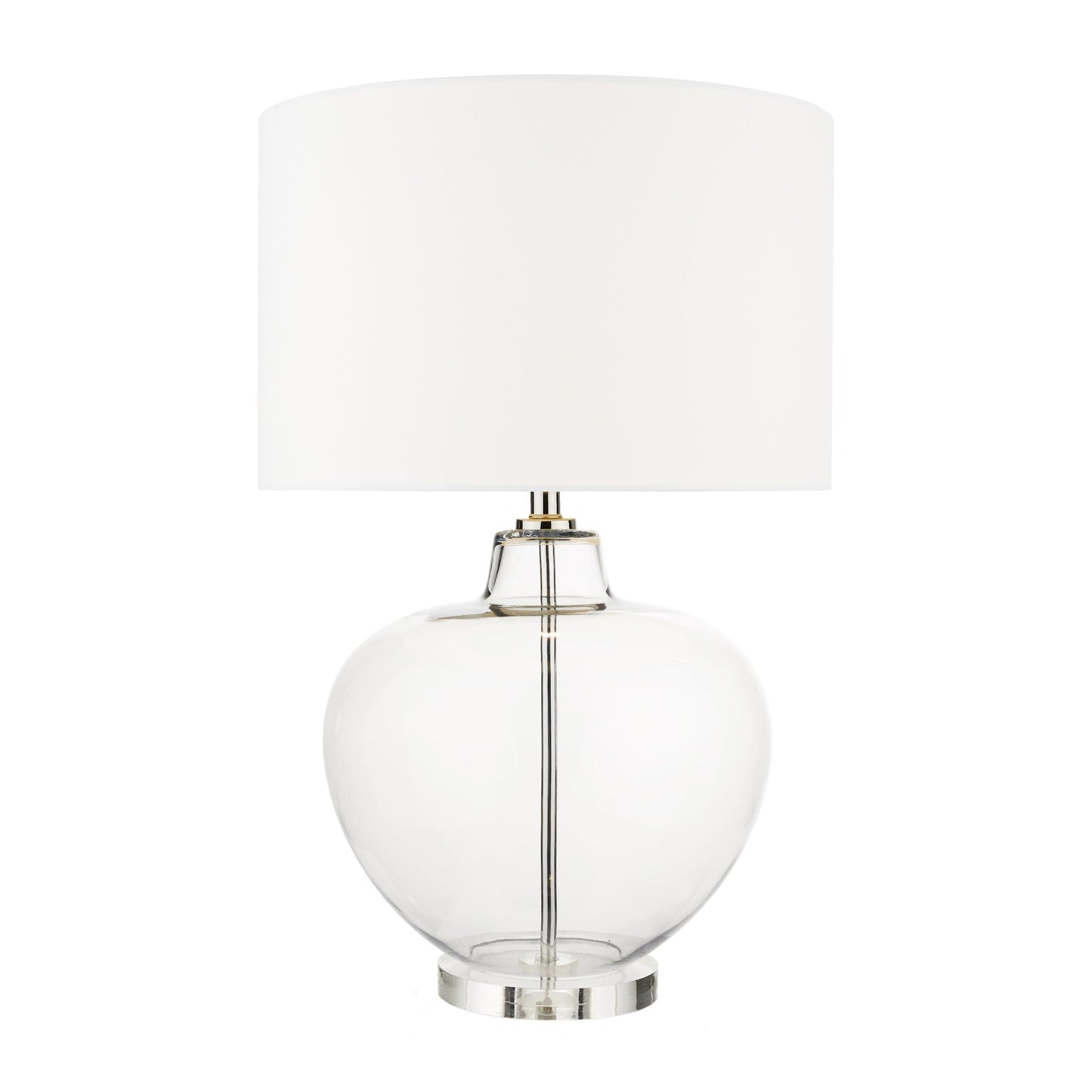 dar lighting Moffat Table Lamp Glass Polished Chrome Base Only MOF4308