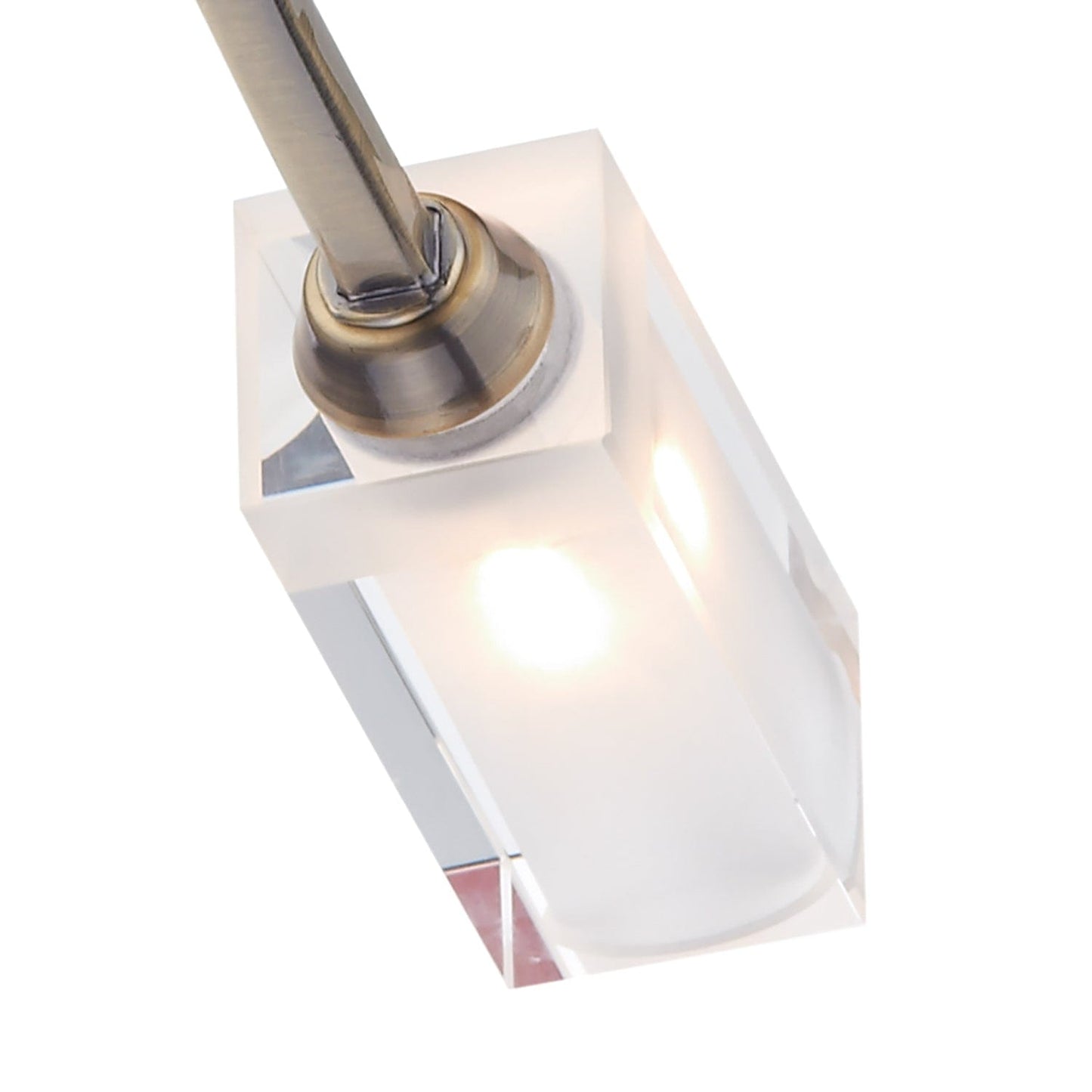 dar lighting Morgan 3 Light Semi Flush Antique Brass MOR0375