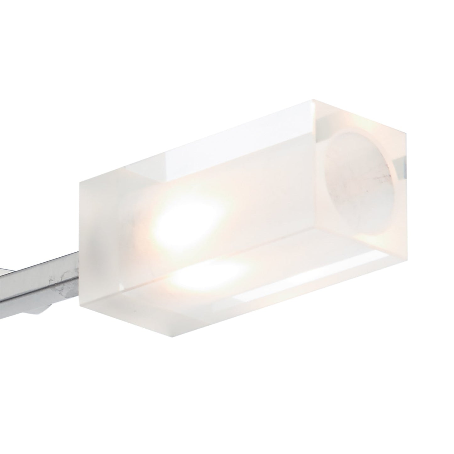 dar lighting Morgan 3 Light Semi Flush Satin Chrome MOR0346