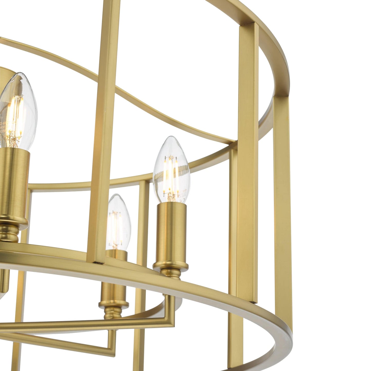 dar lighting Myka 6 Light Pendant Brushed Bronze MYK0663