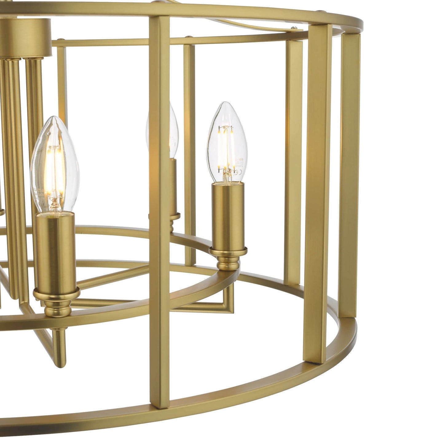 dar lighting Myka 6 Light Pendant Brushed Bronze MYK0663