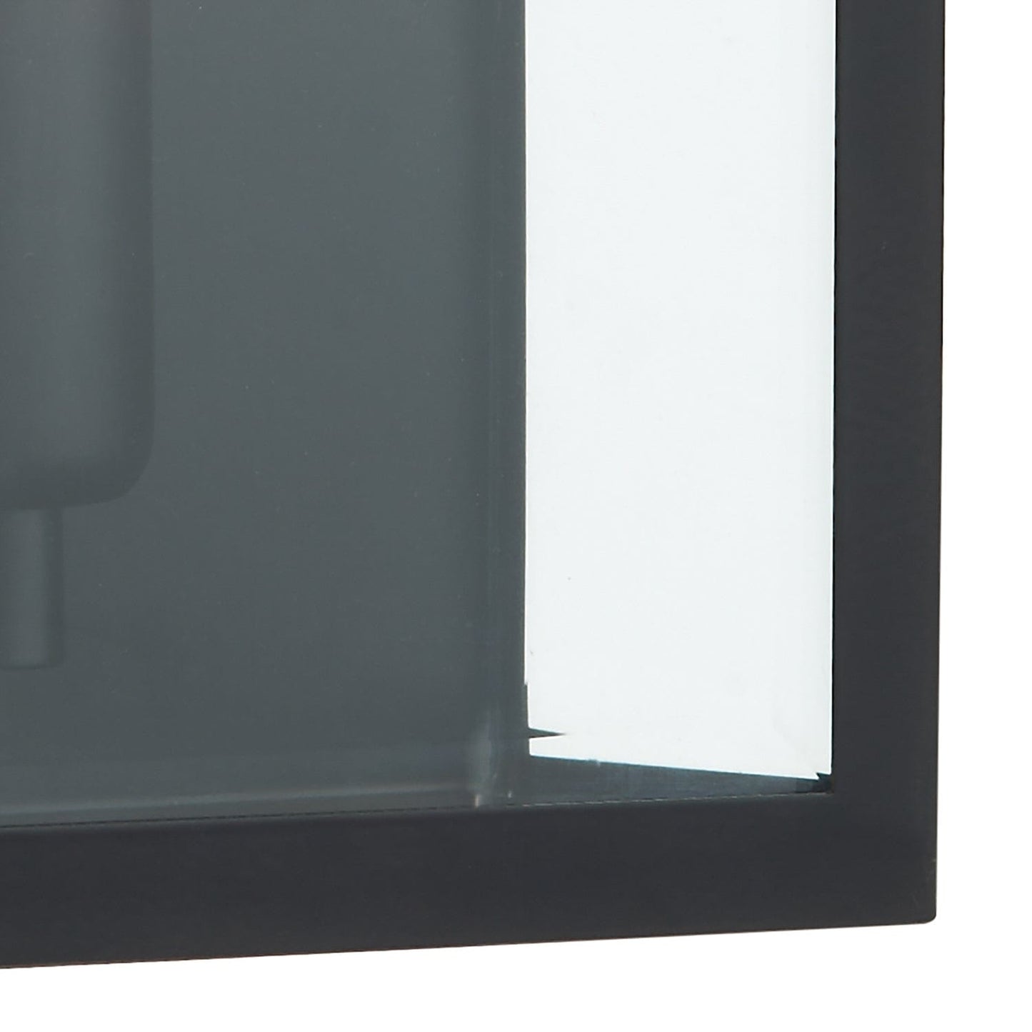 dar lighting Notary Outdoor Wall Light Black Glass IP44 NOT2122