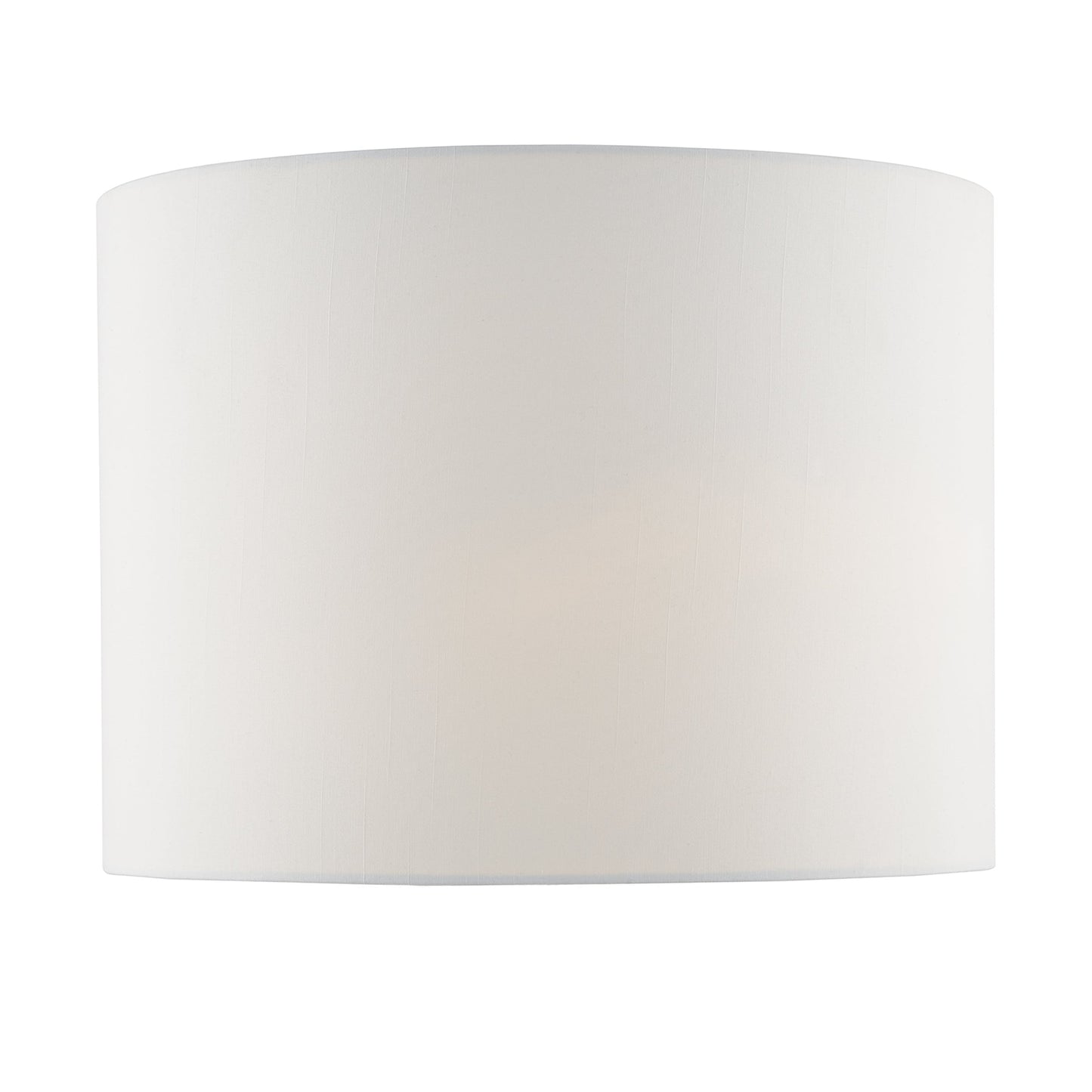dar lighting Olalla Ivory Faux Silk Drum Shade 34cm OLA4350RS-X