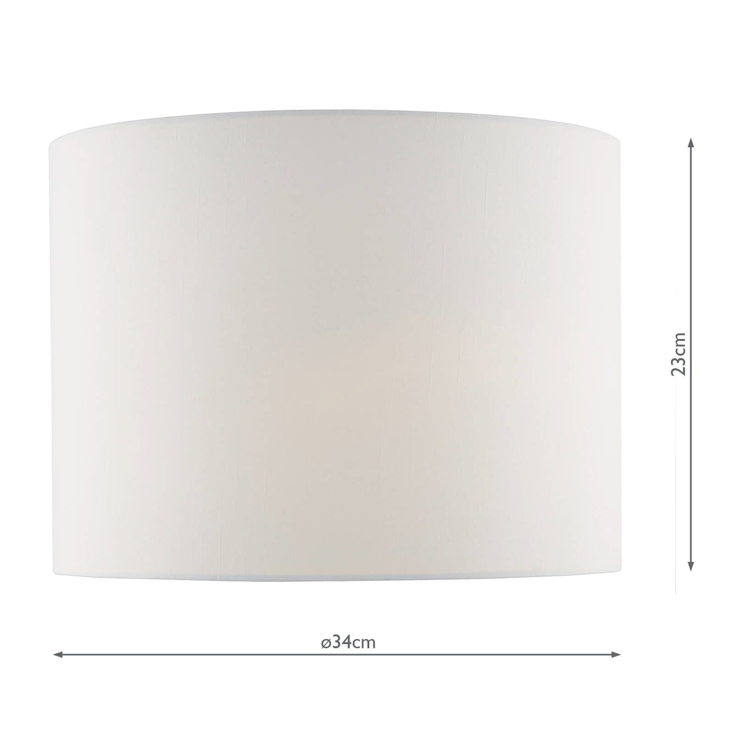 dar lighting Olalla Ivory Faux Silk Drum Shade 34cm OLA4350RS-X