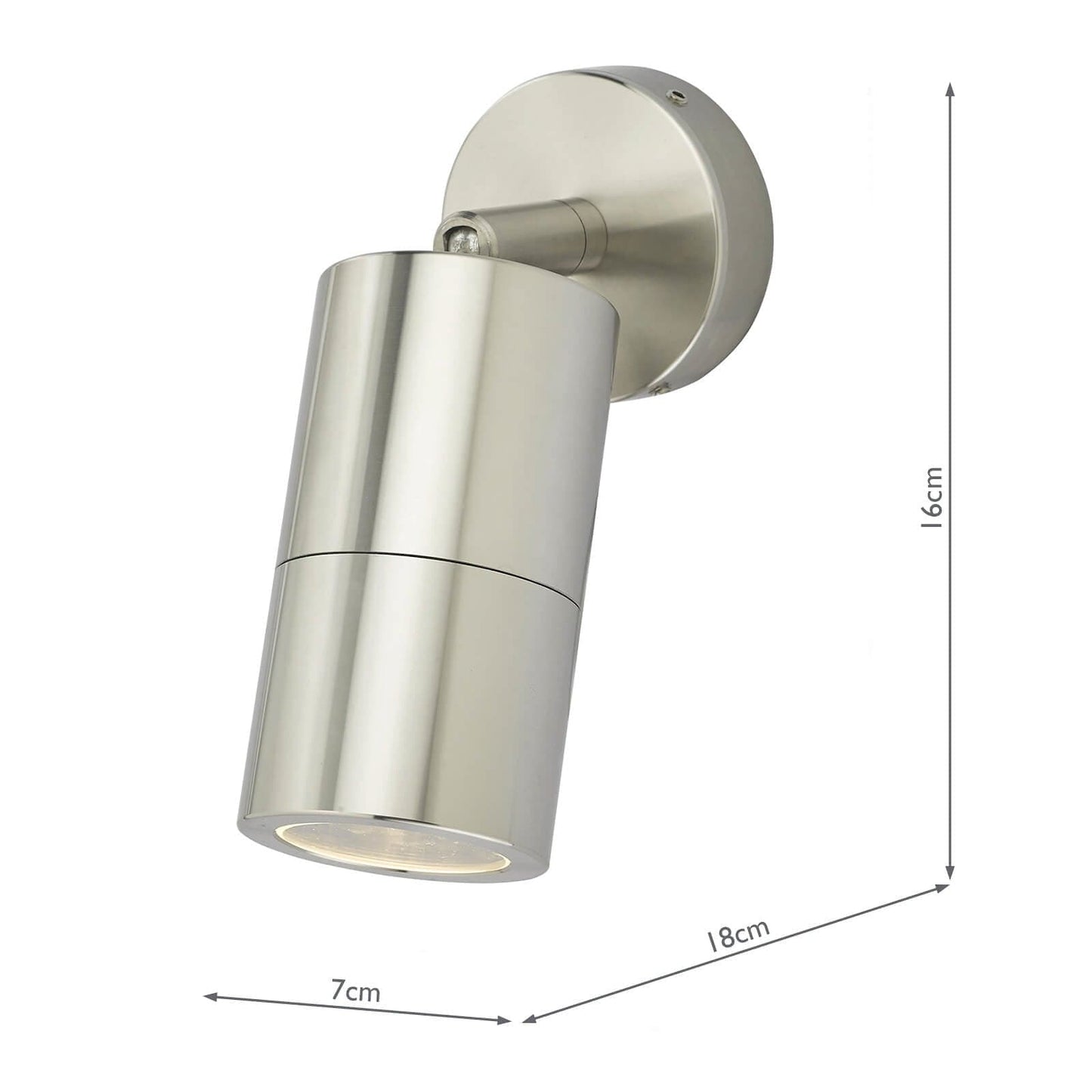 dar lighting Ortega Outdoor Single Spotlight Aluminium IP65 ORT0768