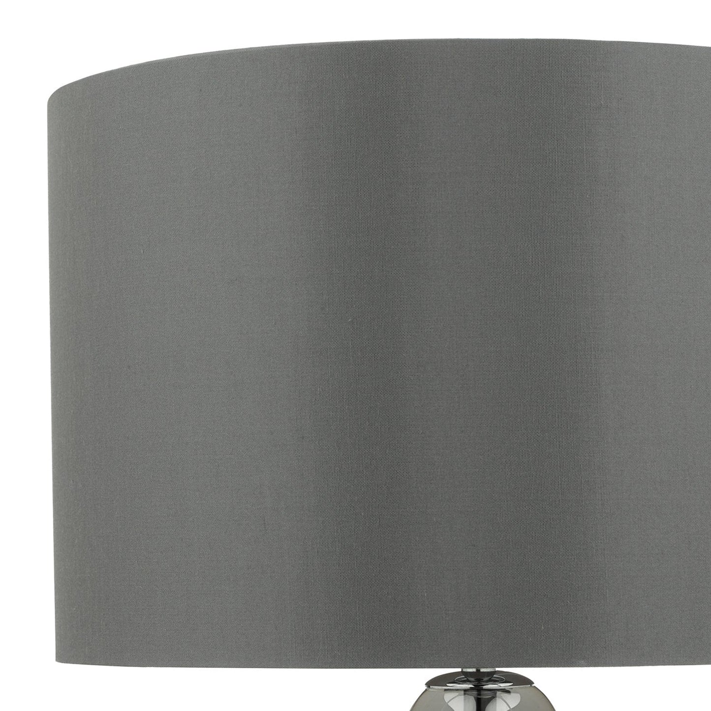 dar lighting Quinn Table Lamp Smoked Glass With Shade QUI4210