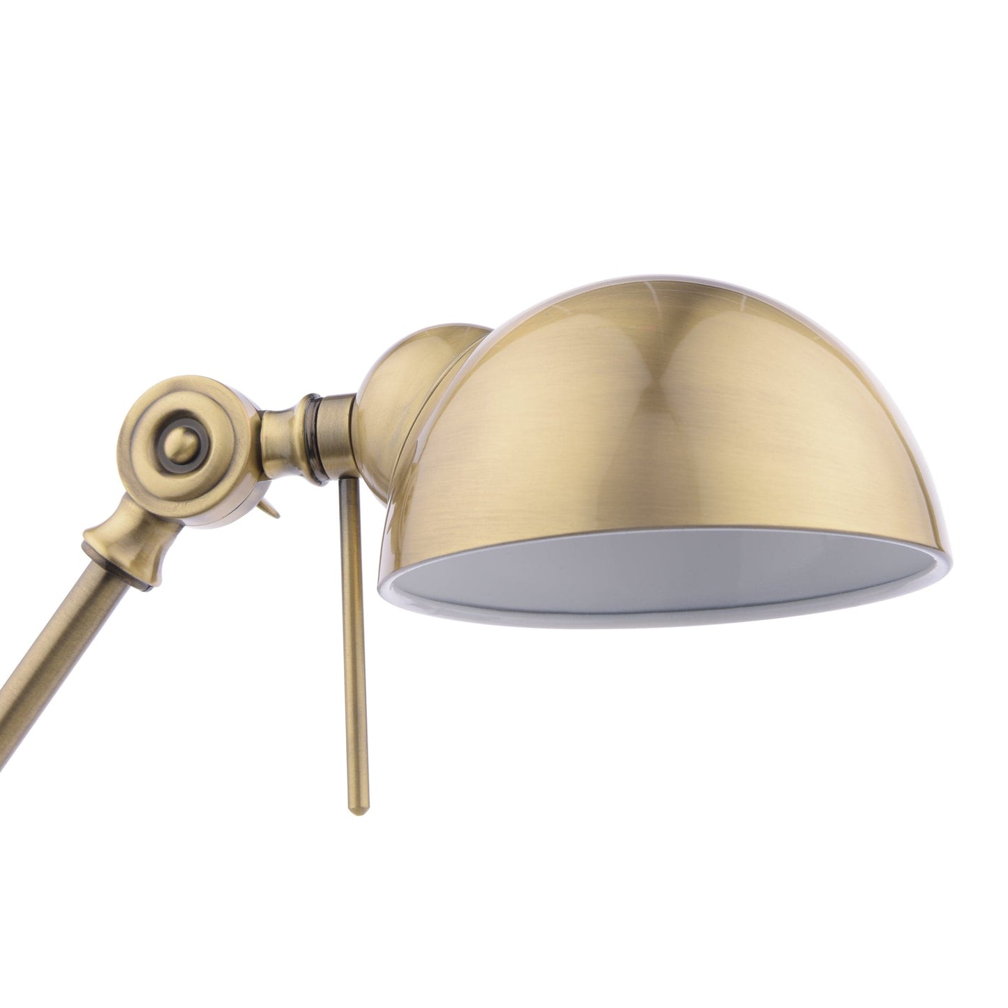 dar lighting Ranger Task Table Lamp Antique Brass RAN4075