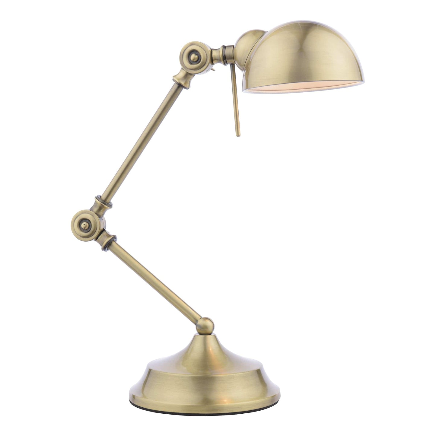 dar lighting Ranger Task Table Lamp Antique Brass RAN4075