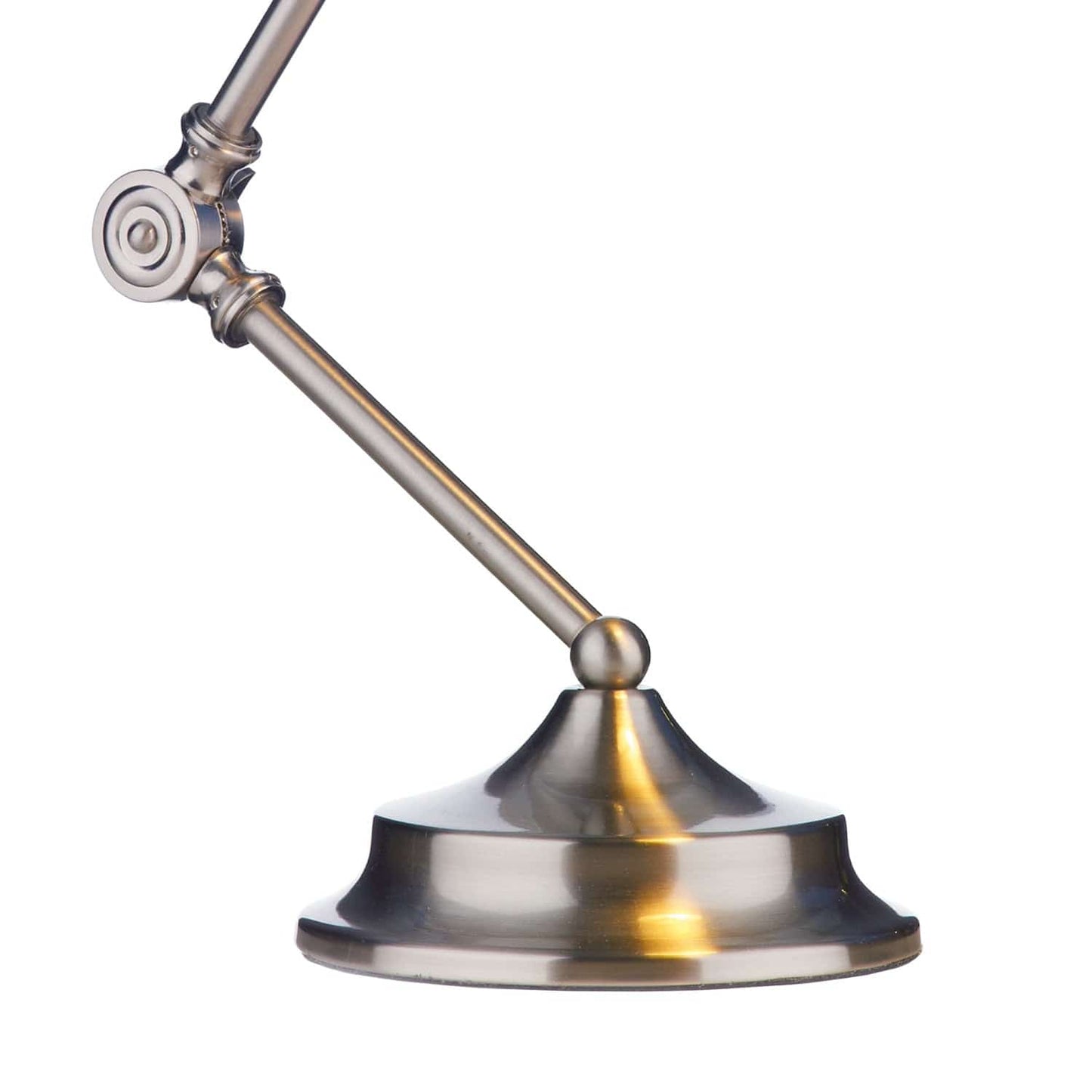 dar lighting Ranger Task Table Lamp Satin Chrome RAN4046