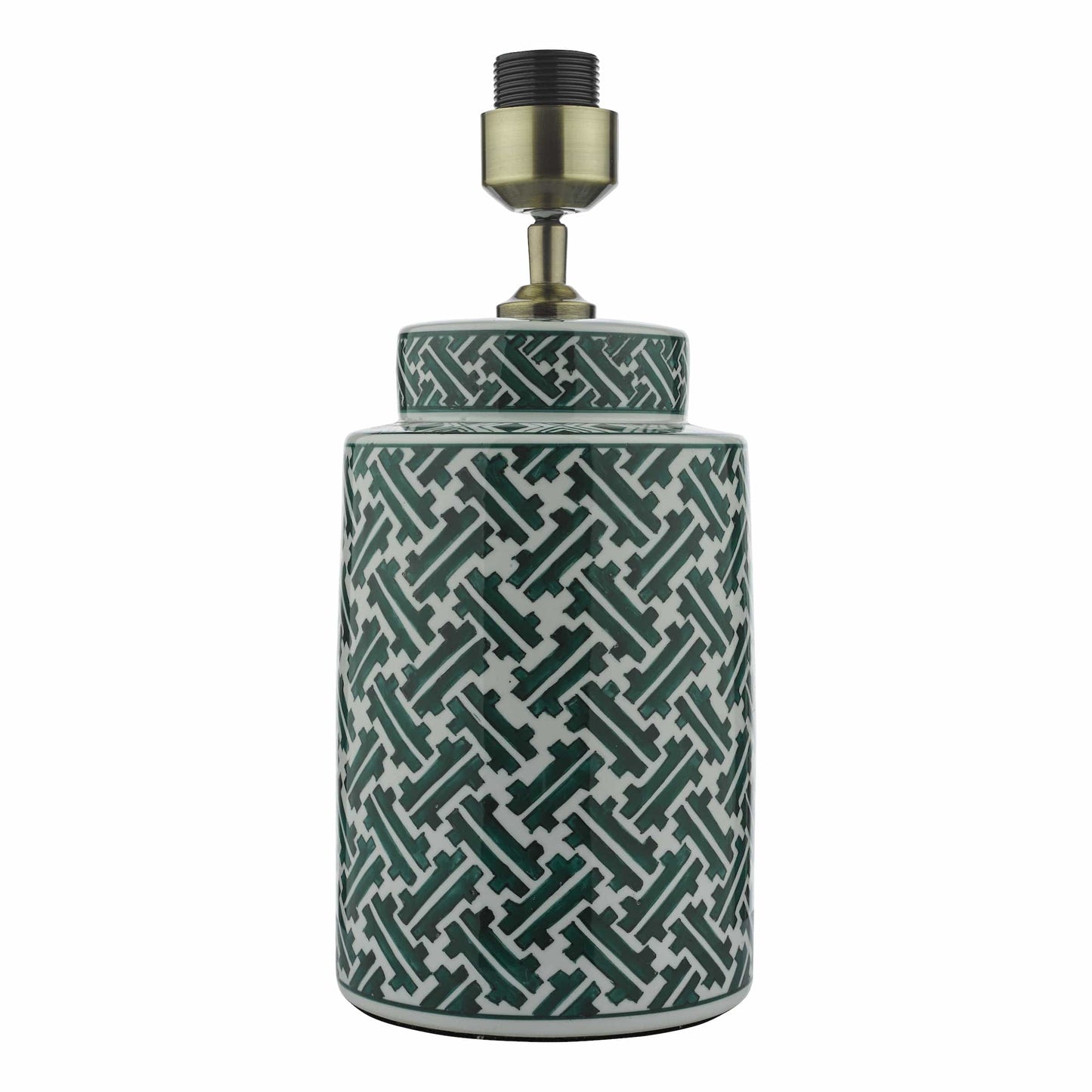 dar lighting Reese Table Lamp Green Print Base Only REE4224