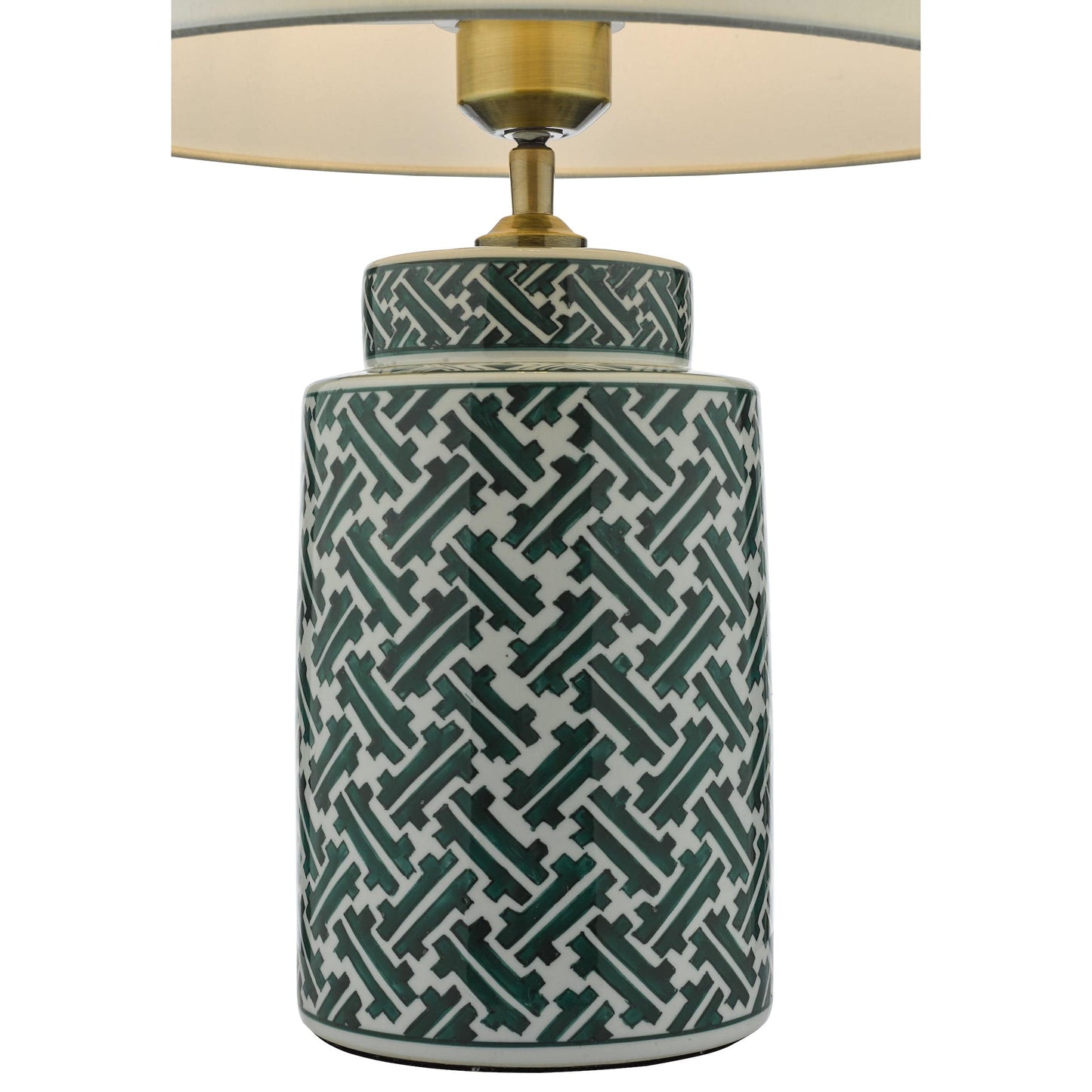 dar lighting Reese Table Lamp Green Print Base Only REE4224