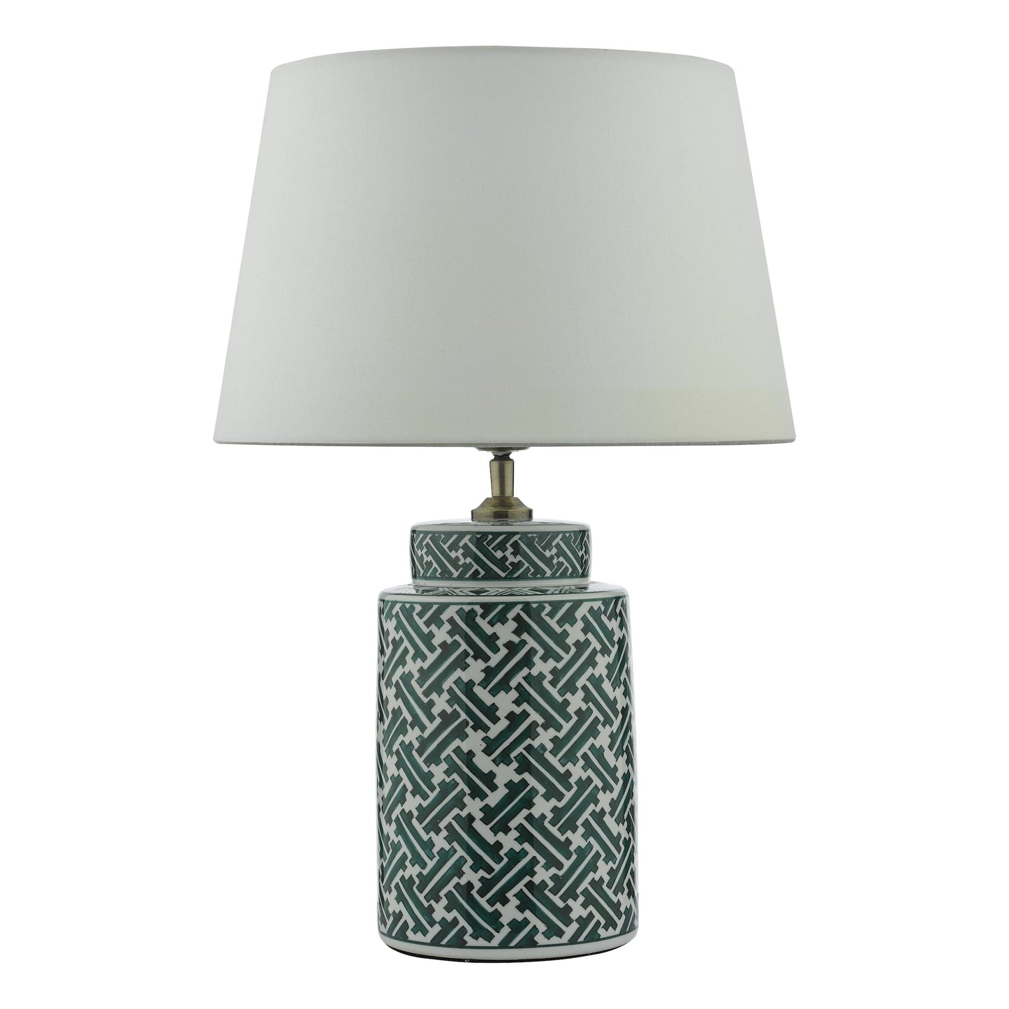 dar lighting Reese Table Lamp Green Print Base Only REE4224