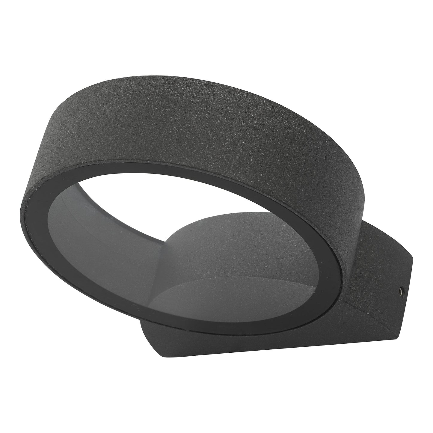 dar lighting Reon Outdoor Wall Light Matt Grey Glass IP65 LED REO3239