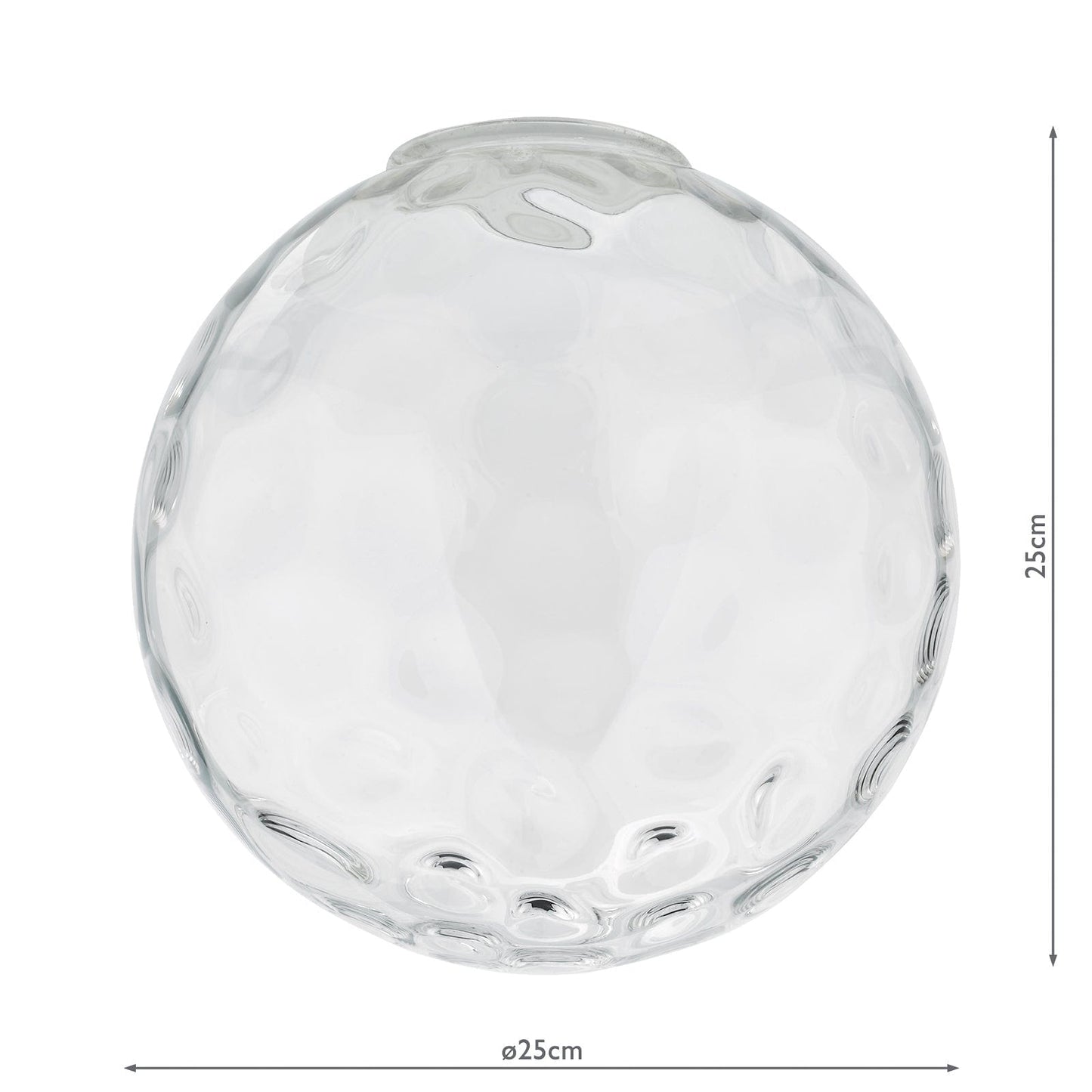 dar lighting Ripple Easy Fit Shade Glass 25cm RIP8808