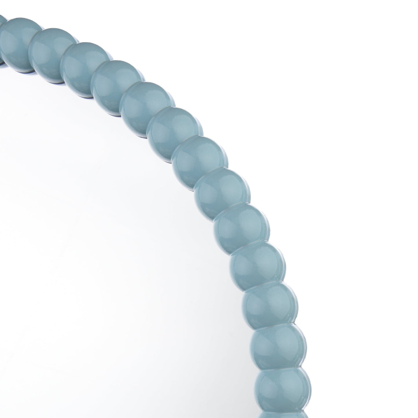 dar lighting Ruan Round Mirror Blue 70cm 002RUA7023