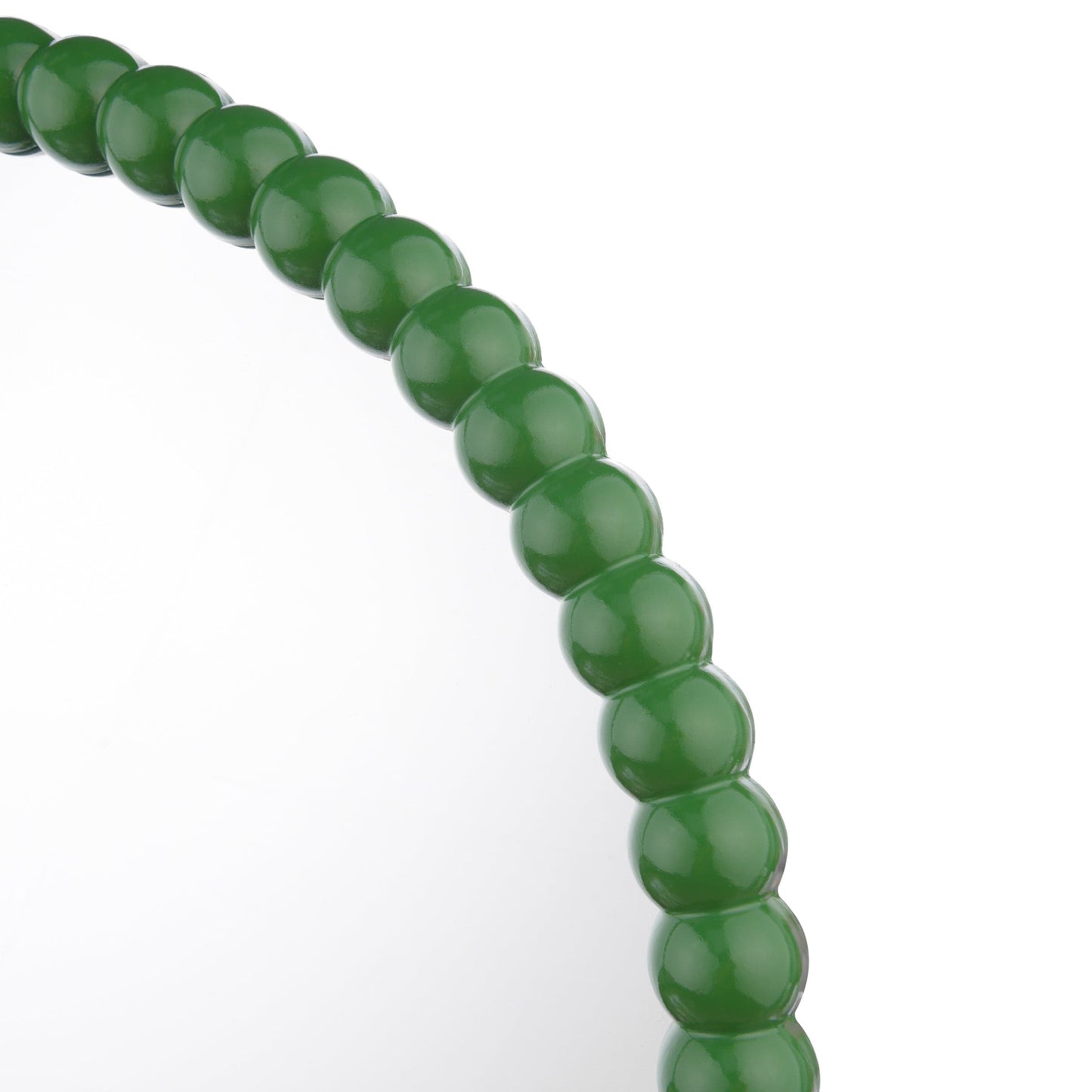 dar lighting Ruan Round Mirror Green 70cm 002RUA7024