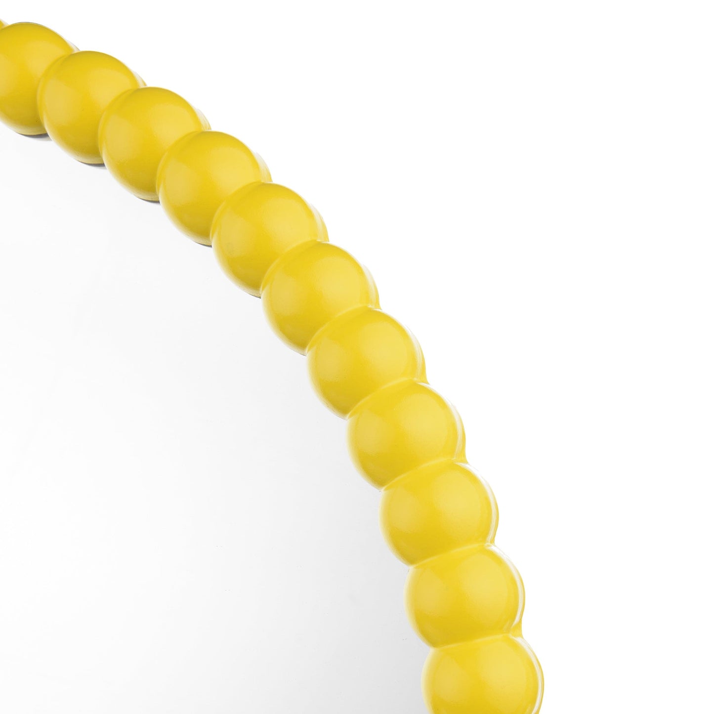 dar lighting Ruan Round Mirror Yellow 70cm 002RUA7026