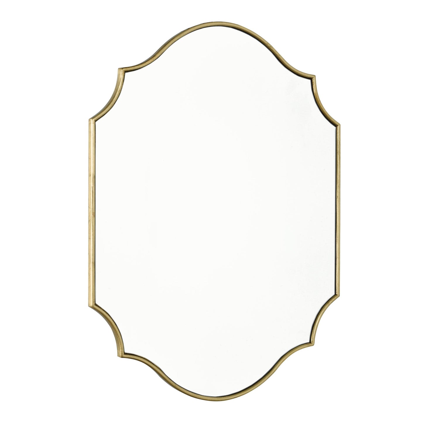 dar lighting Ruggiero Rectangle Mirror With Gold Detail 70 x 50cm 002RUG7050