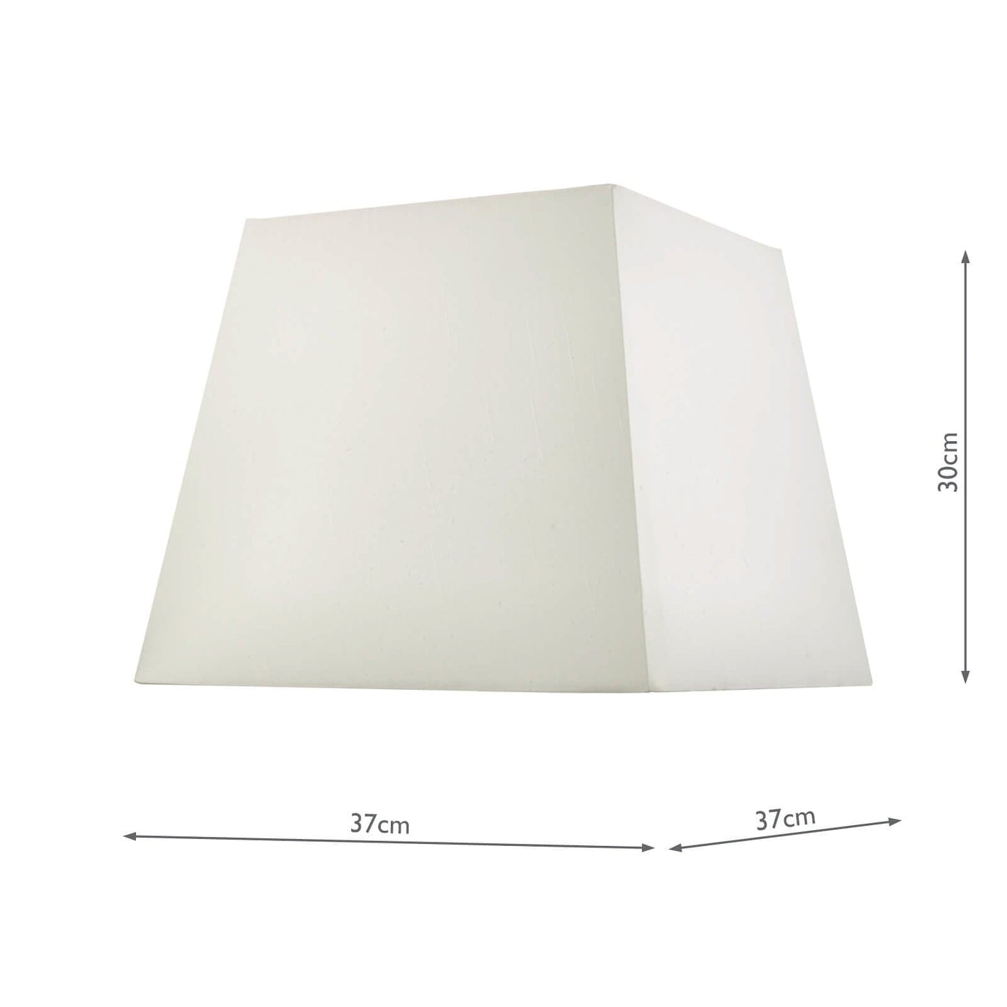 dar lighting S1101 Ivory Faux Silk Tapered Square Shade 37cm S1101