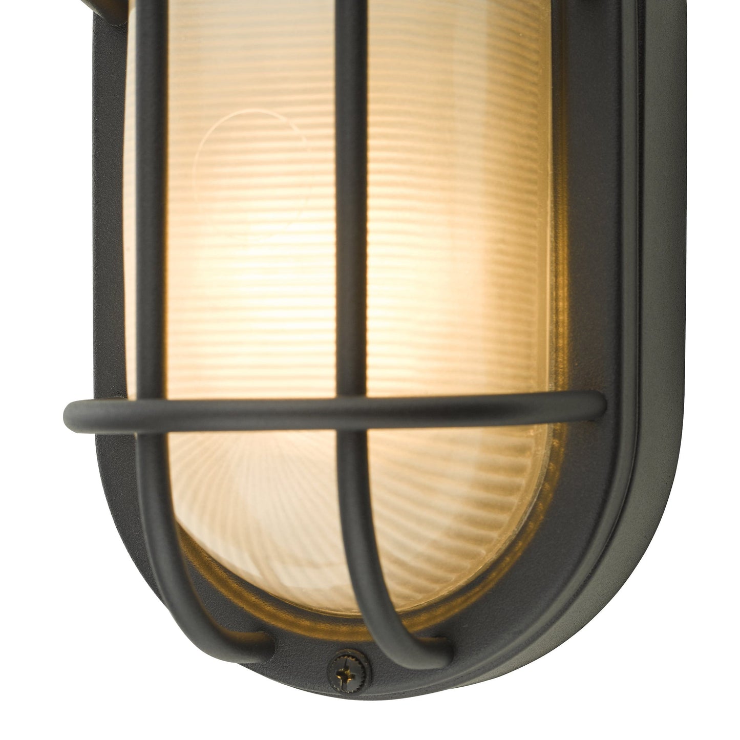 dar lighting Salcombe Oval Outdoor Wall Light Matt Black IP44 SAL5222
