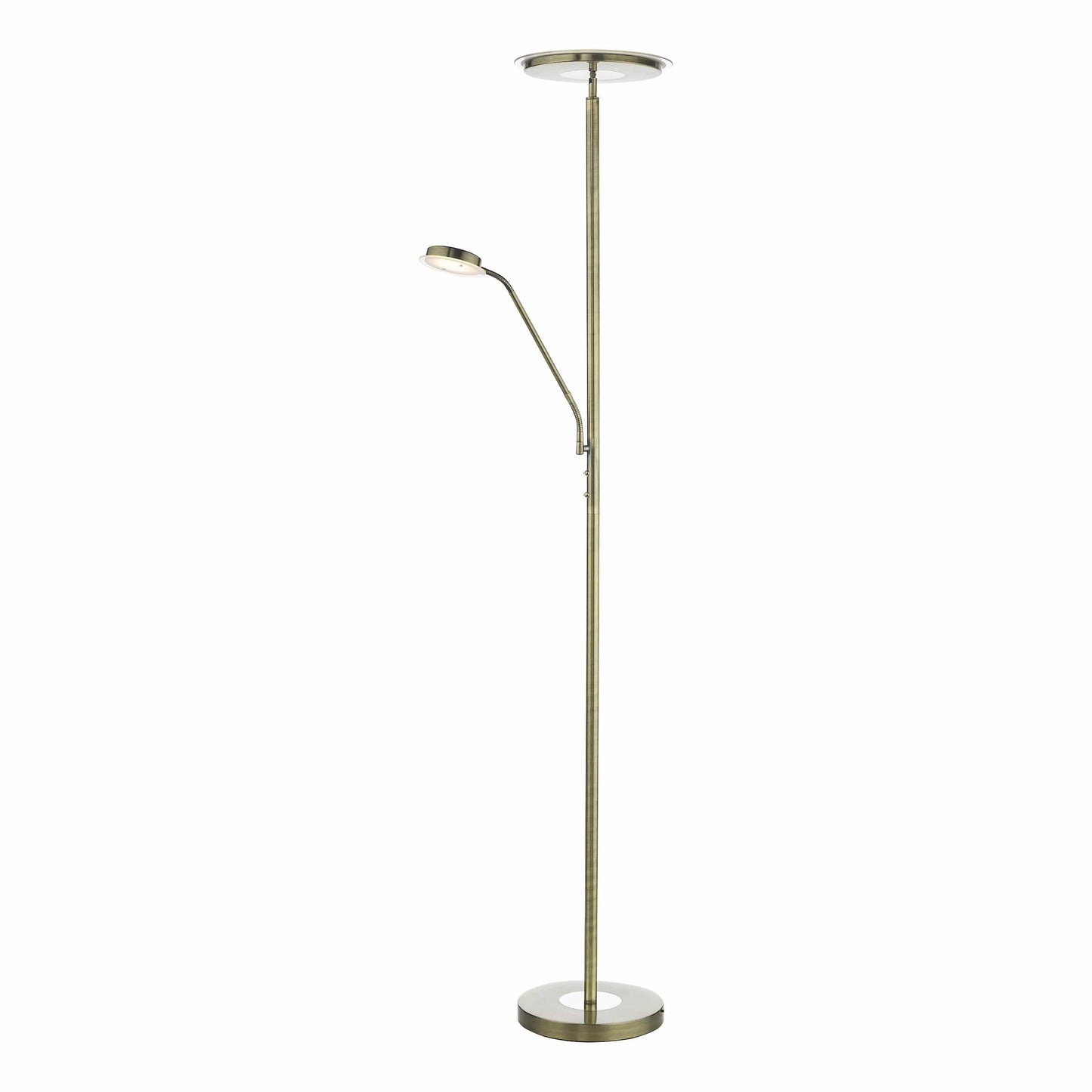 dar lighting Shelby Mother & Child Lamp Antique Brass LED SHE4975