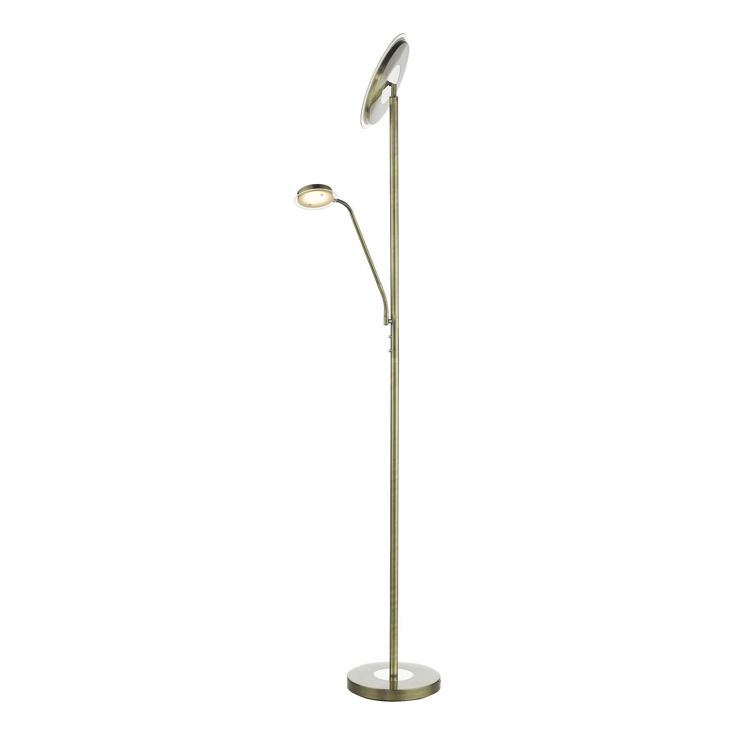 dar lighting Shelby Mother & Child Lamp Antique Brass LED SHE4975