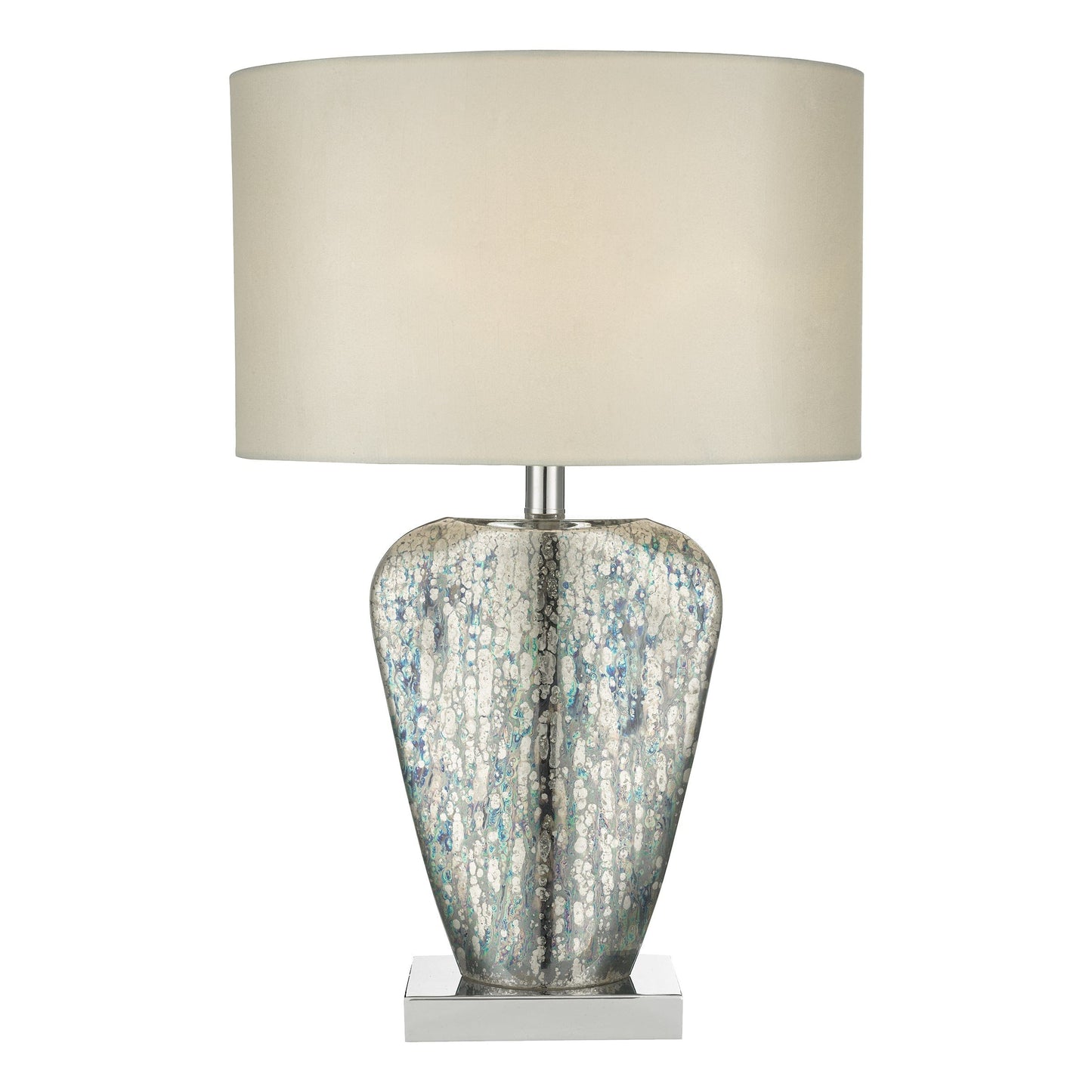dar lighting Syracuse Table Lamp Mercury Glass With Shade SYR4235