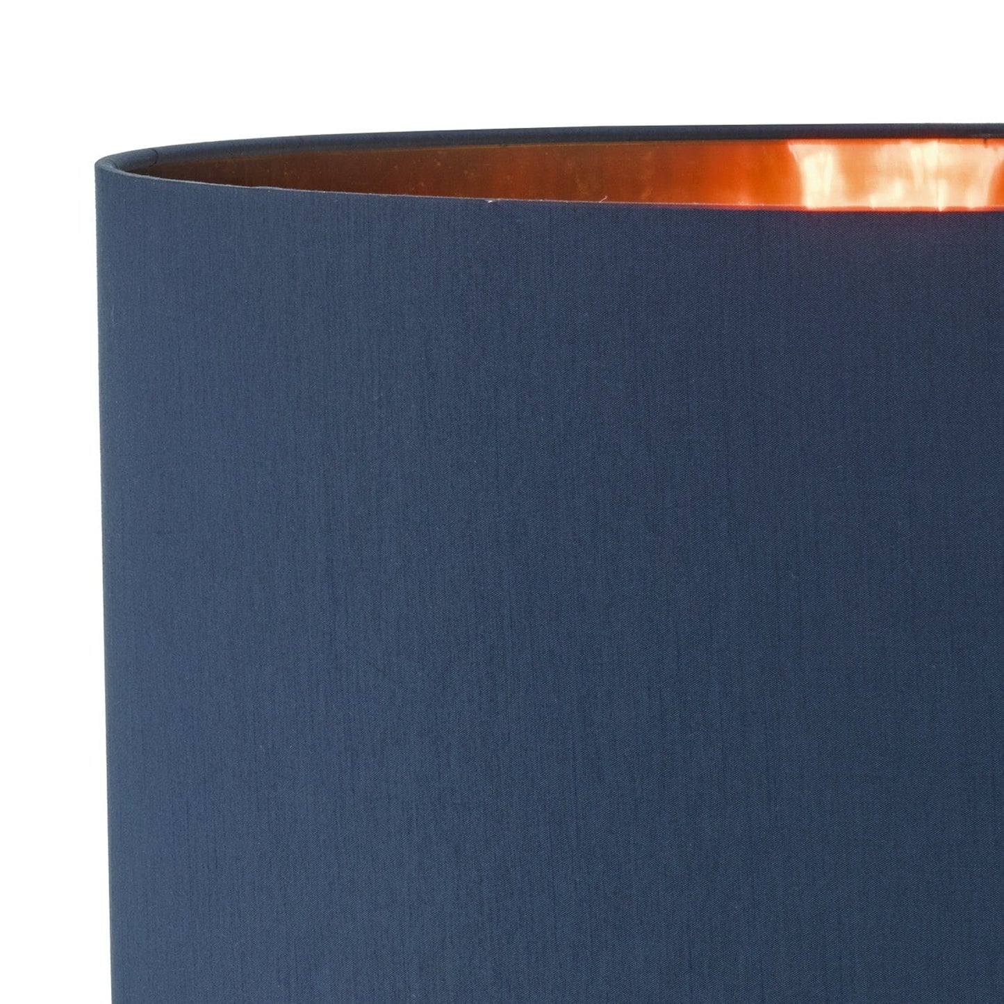 dar lighting Timon Navy Blue Faux Silk Easy Fit Shade 40cm TIM6523
