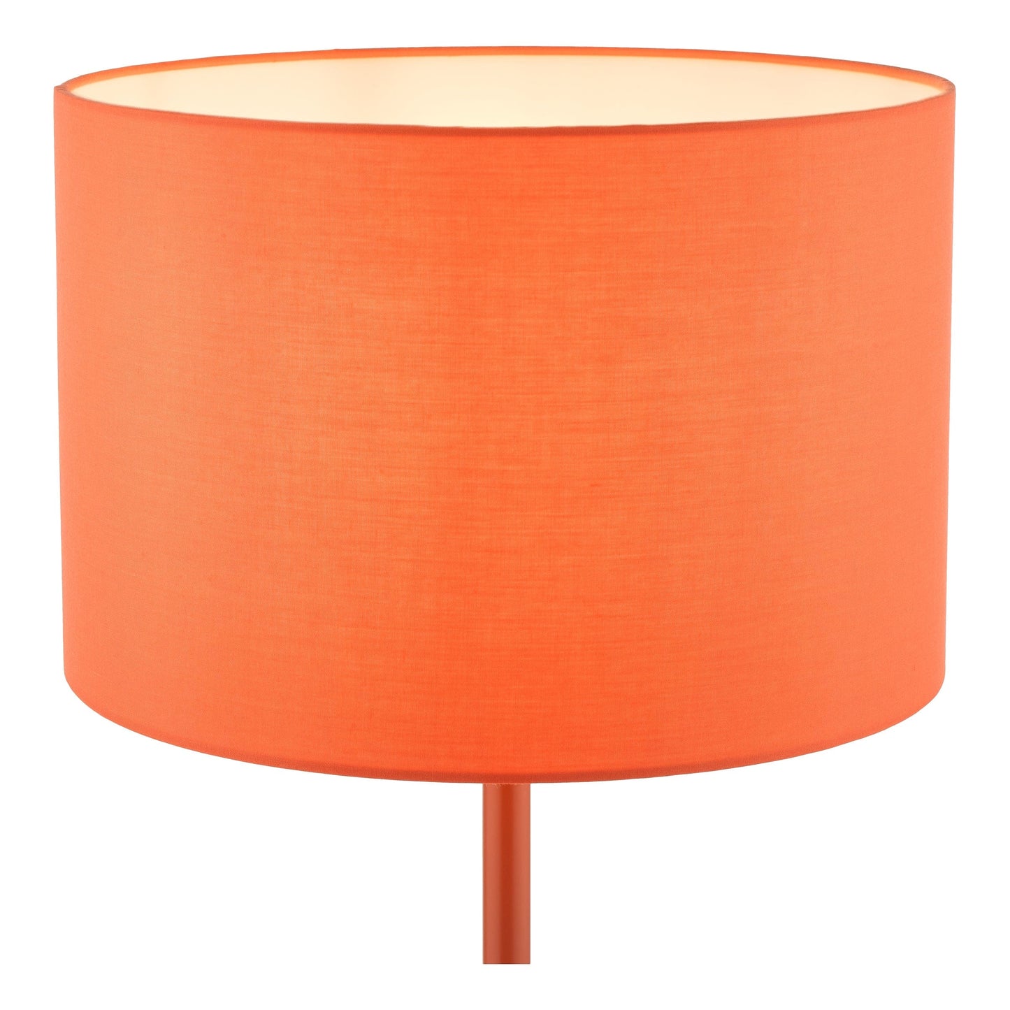 dar lighting Toledo Table Lamp Satin Orange With Shade TOL4211