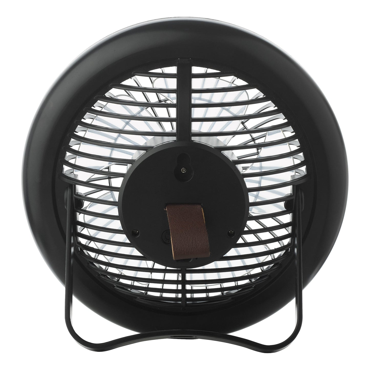 dar lighting Turbo Desk Fan With Lamp Black LED TUR4122