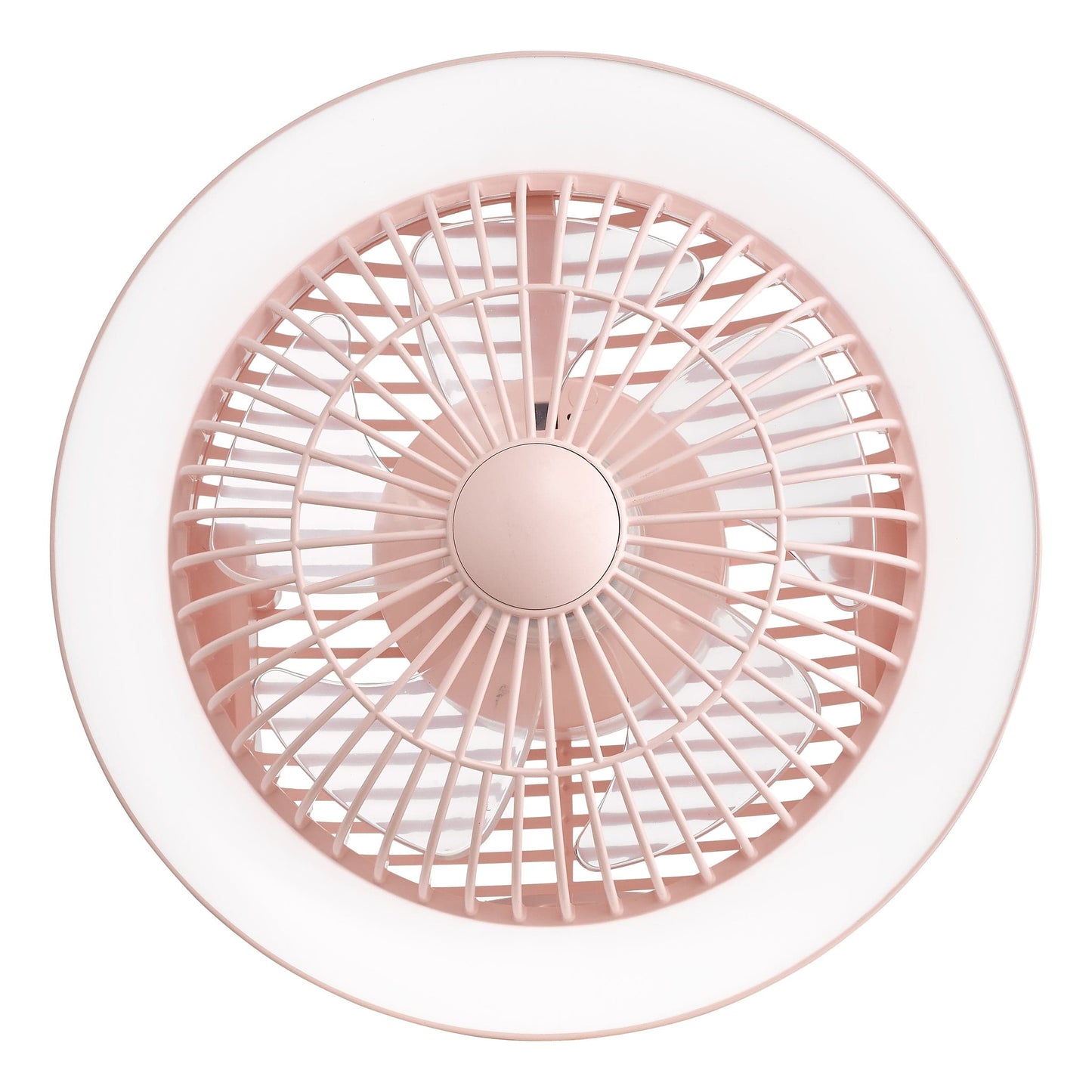 dar lighting Turbo Desk Fan With Lamp Pink LED TUR4103