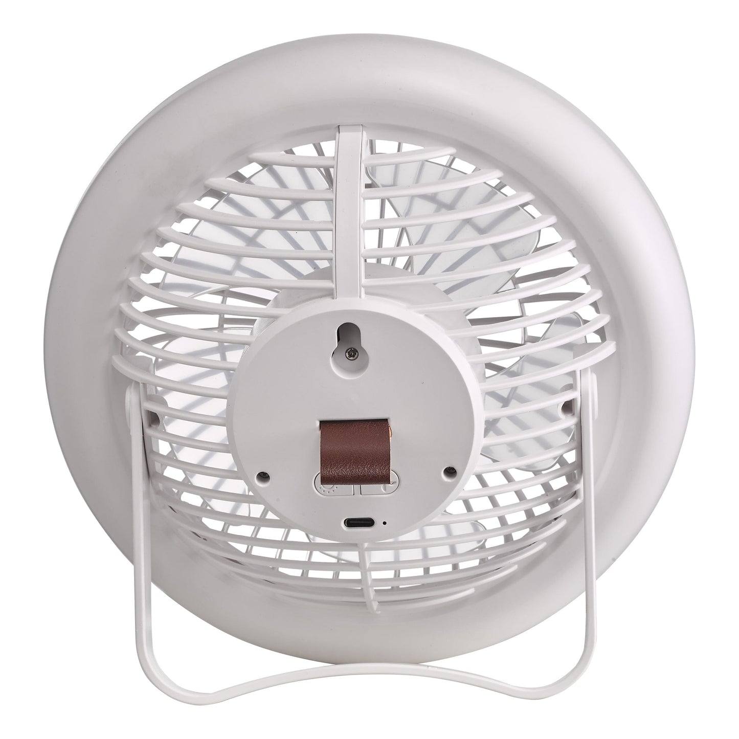 dar lighting Turbo Desk Fan With Lamp White LED TUR412