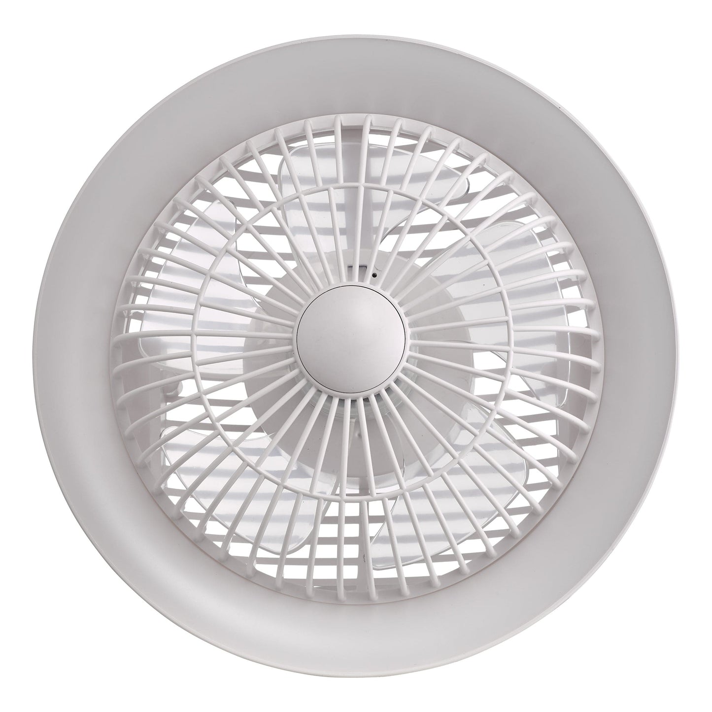 dar lighting Turbo Desk Fan With Lamp White LED TUR412