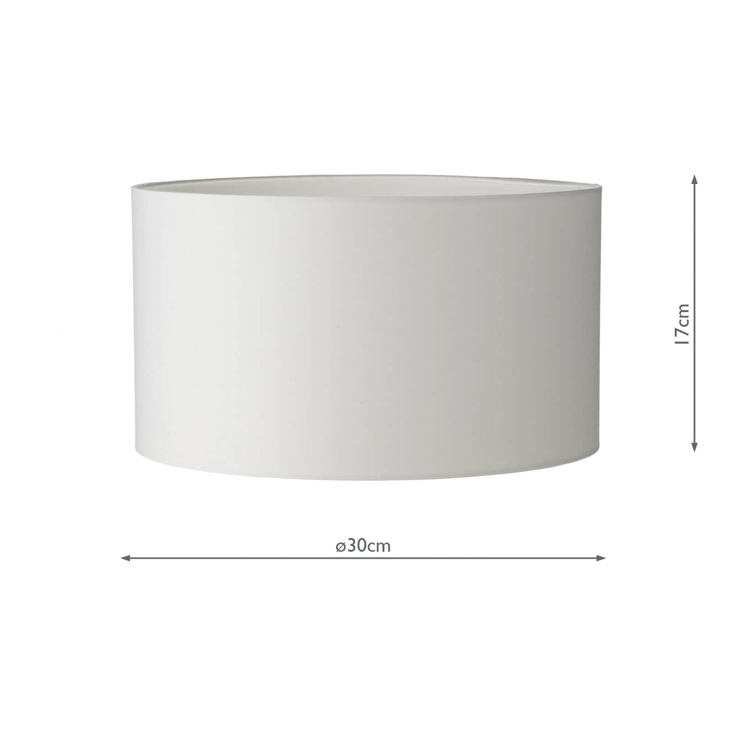 dar lighting Tuscan Ivory Cotton Drum Shade 30cm S1058