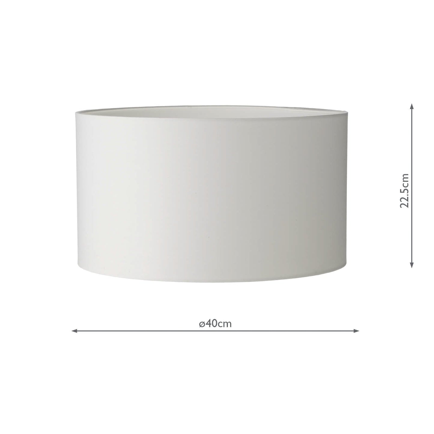 dar lighting Tuscan Ivory Cotton Drum Shade 40cm S1056