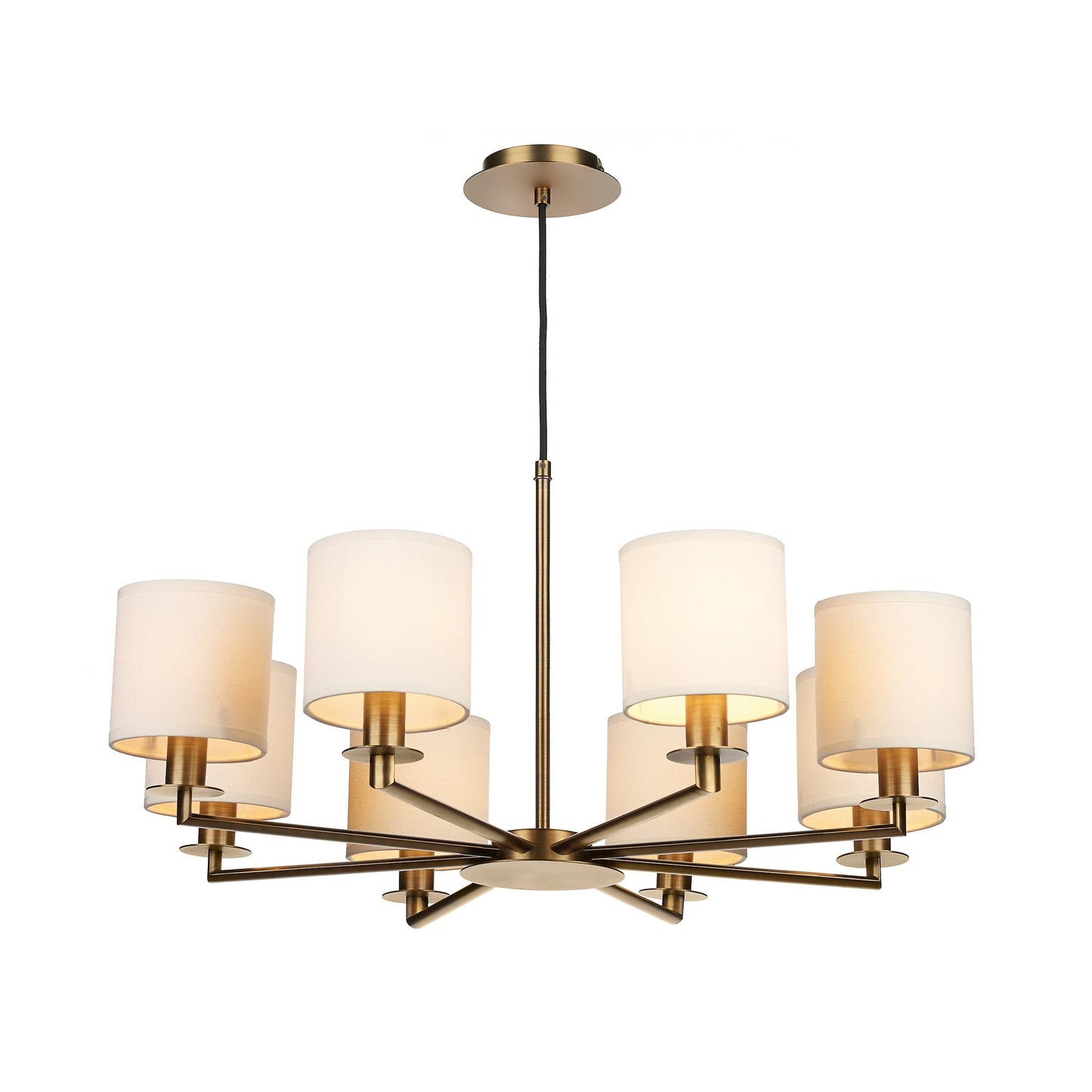 dar lighting Tyler 8lt Pendant Bronze Fitting Only TYL0863