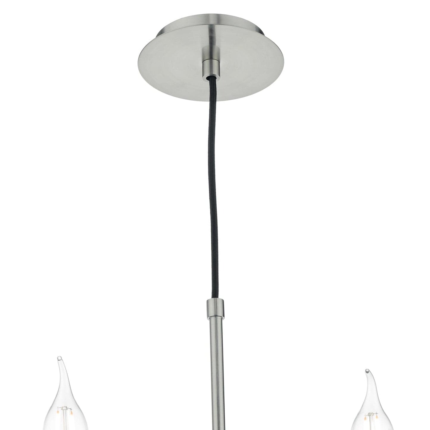 dar lighting Tyler 8lt Pendant Satin Nickel Fitting Only TYL0838