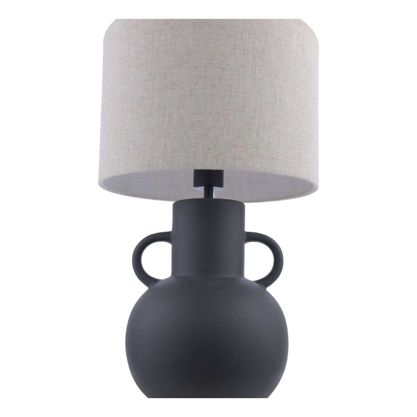 dar lighting Urn Ceramic Table Lamp Black With Shade URN4222