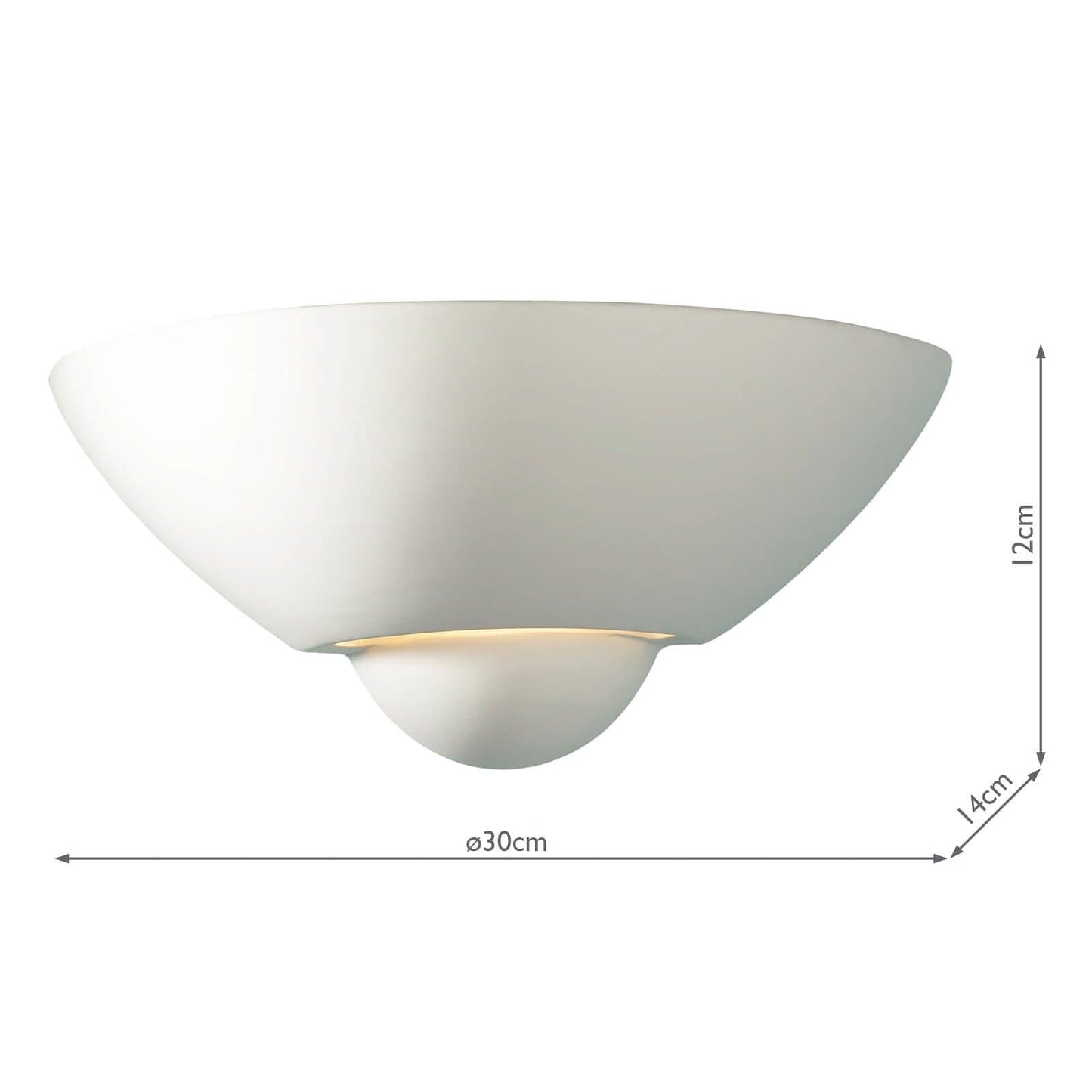 dar lighting Vector Wall Washer Unglazed VEC0748