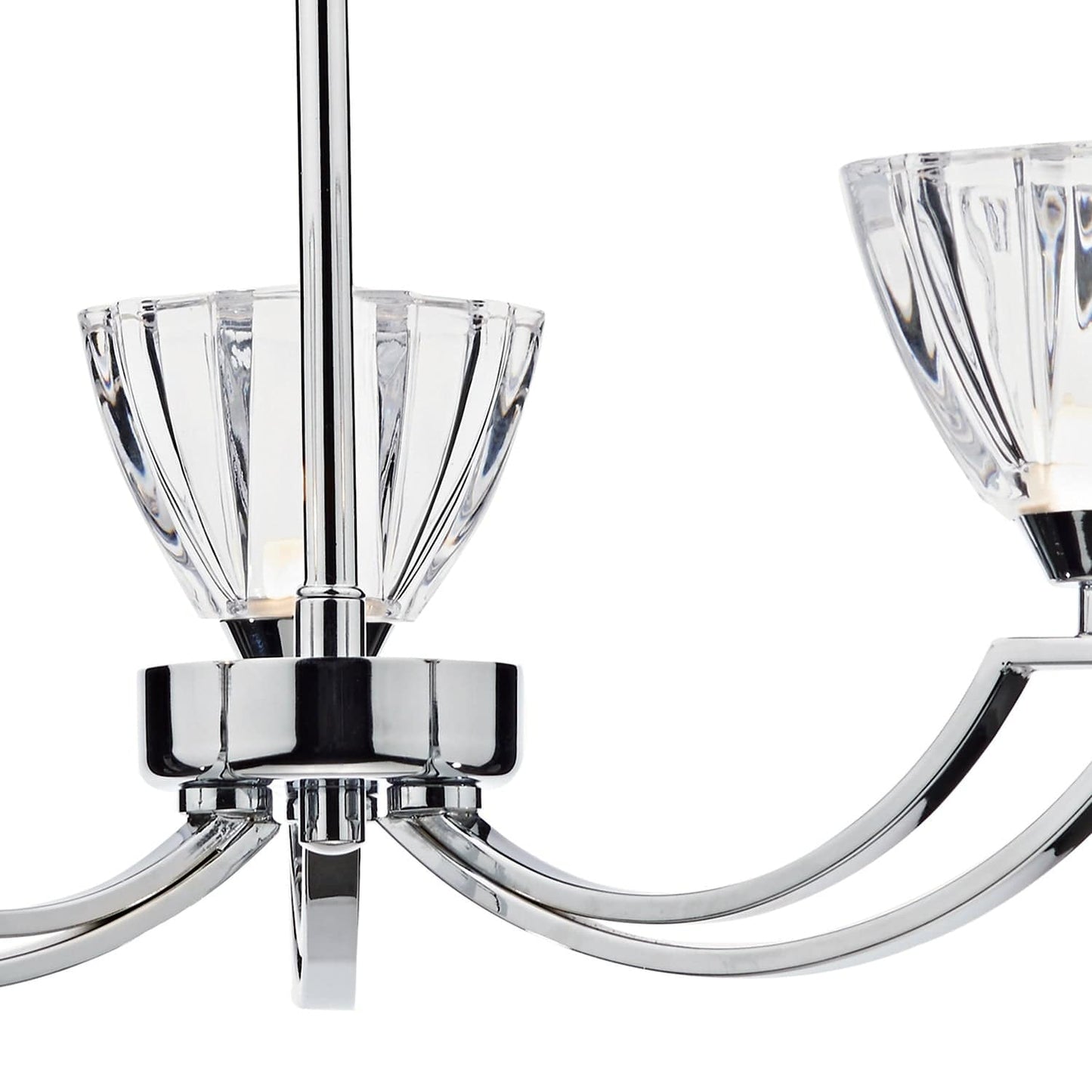 dar lighting Vito 3 Light Semi Flush Polished Chrome VIT0350