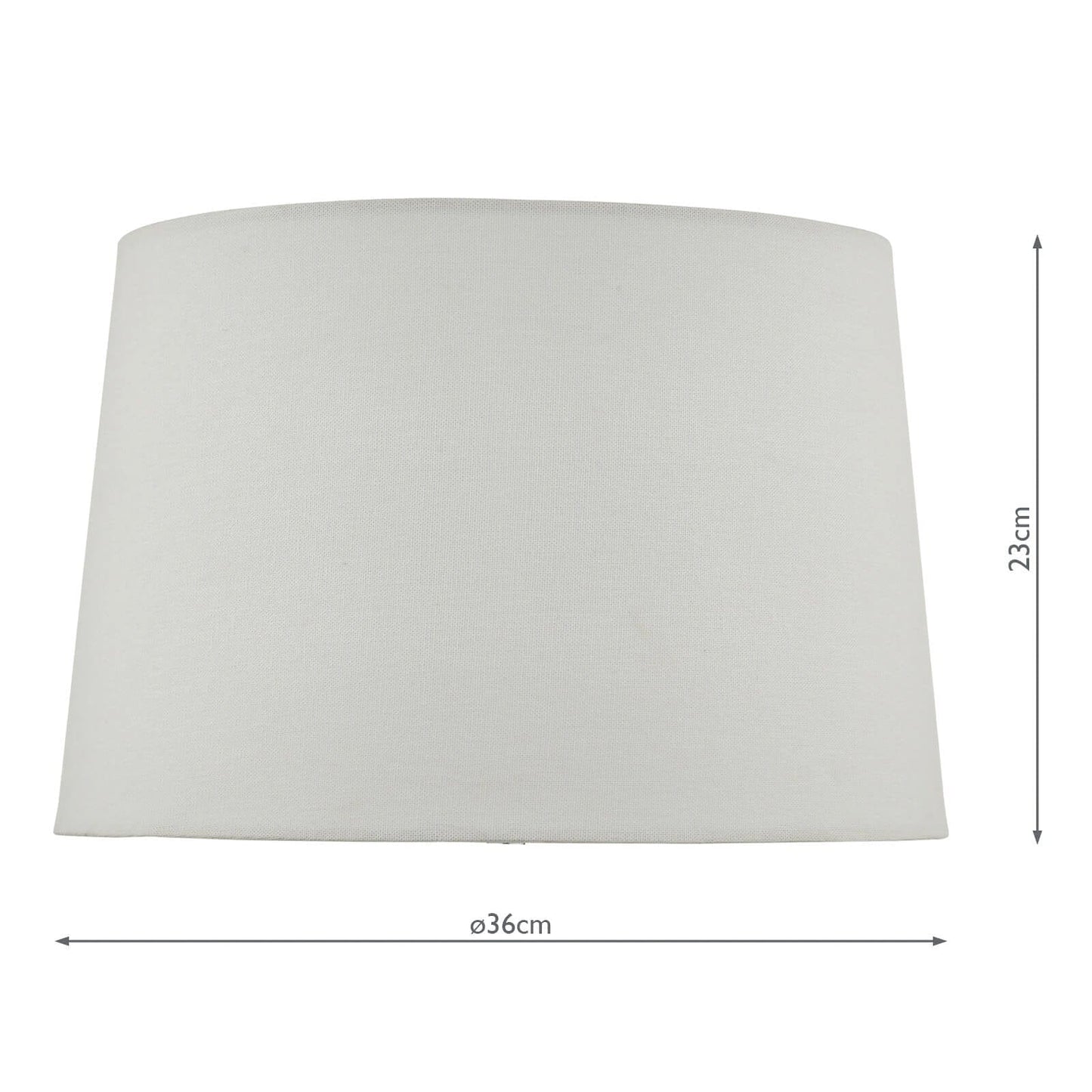 dar lighting Vondra Ivory Linen Tapered Drum Shade 36cm VON142