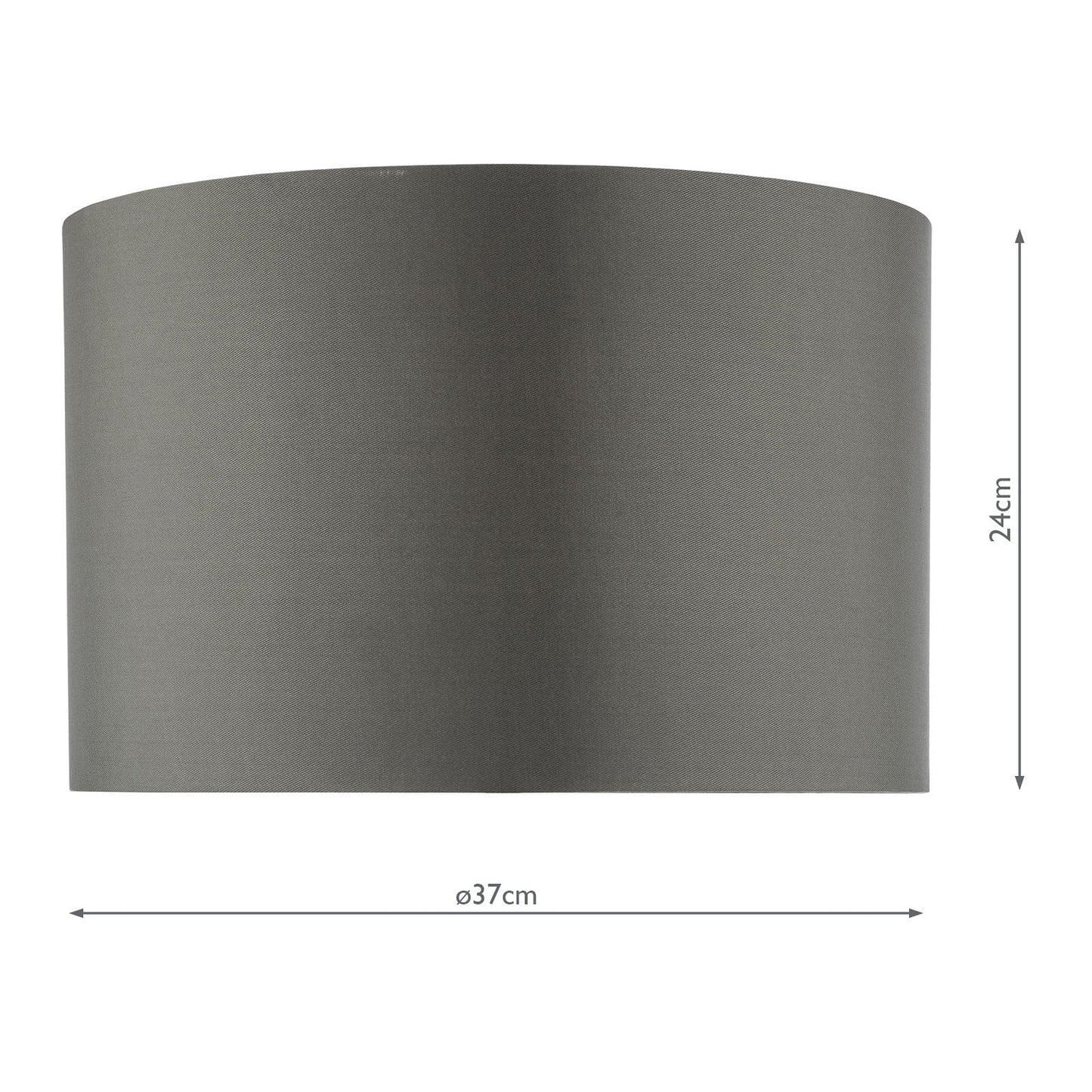 dar lighting Zeya Grey Faux Silk Drum Shade 37cm ZEY1439