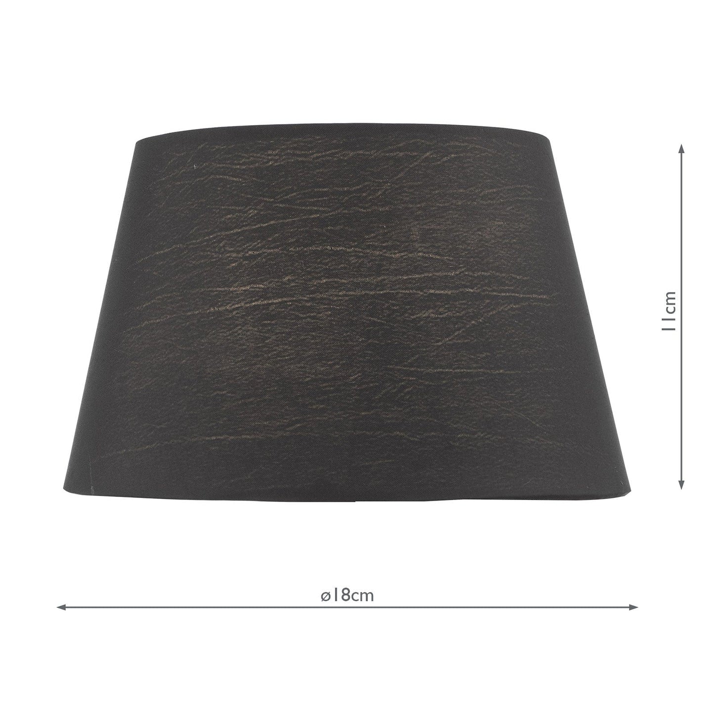 dar lighting Zira Black Faux Silk Candle Clip Shade 18cm ZIR0722